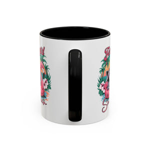 Feral Girl Summer Coffee Mug - Accent Design for Animal Lovers