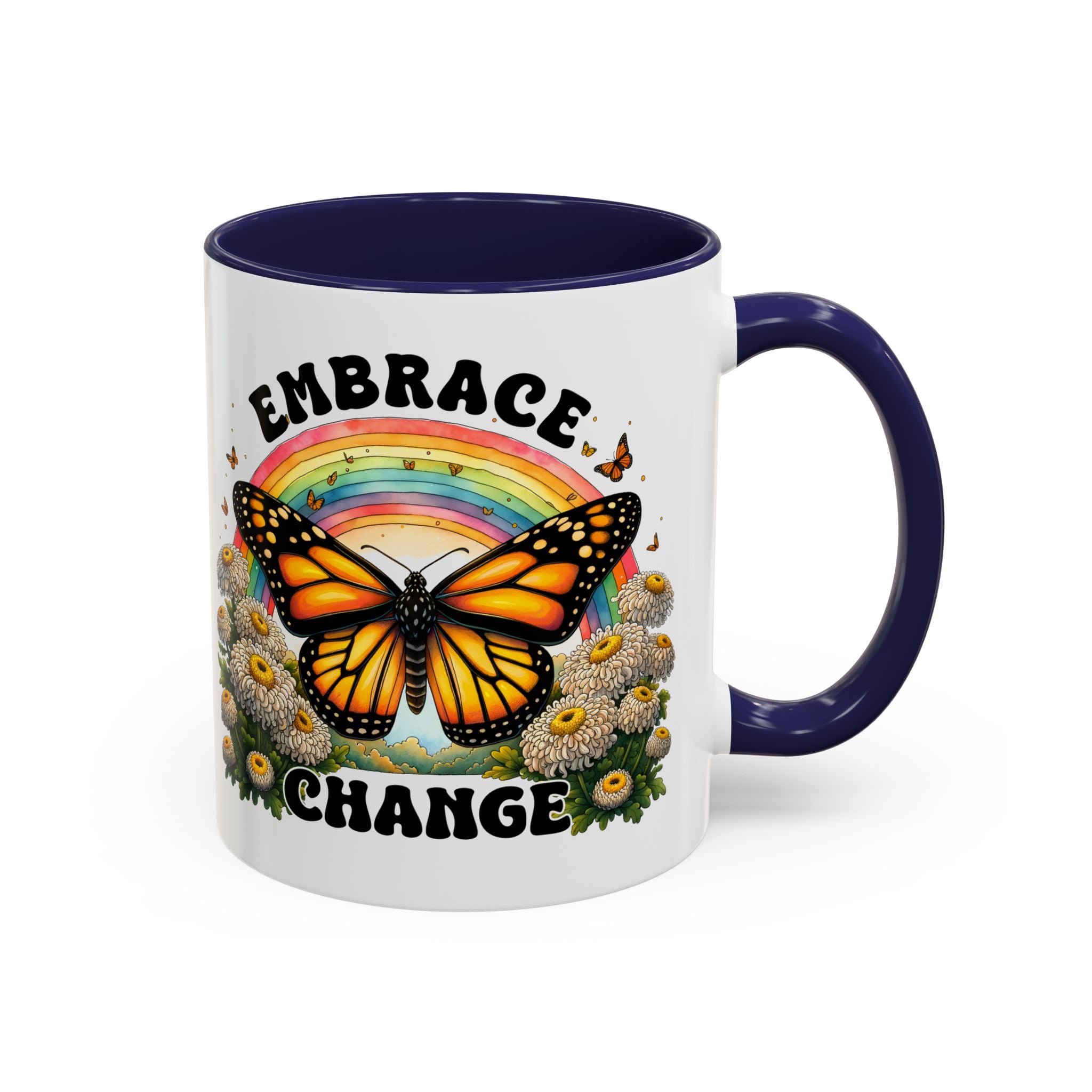 Embrace Change Butterfly Coffee Mug – Inspirational Gift for Nature Lovers