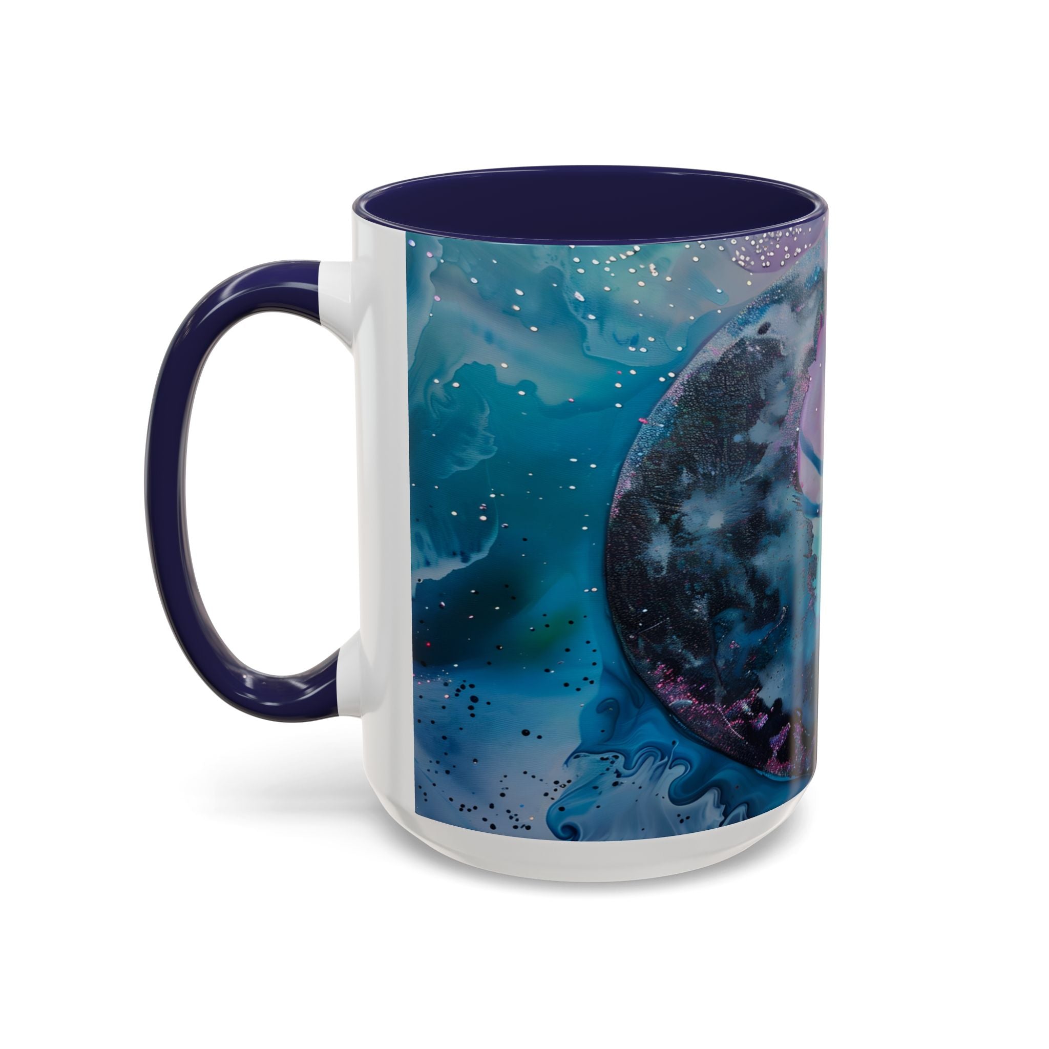 Enchanted Fairy Accent Coffee Mug — Magical Night Sky Illustration (11/15oz) fantasy