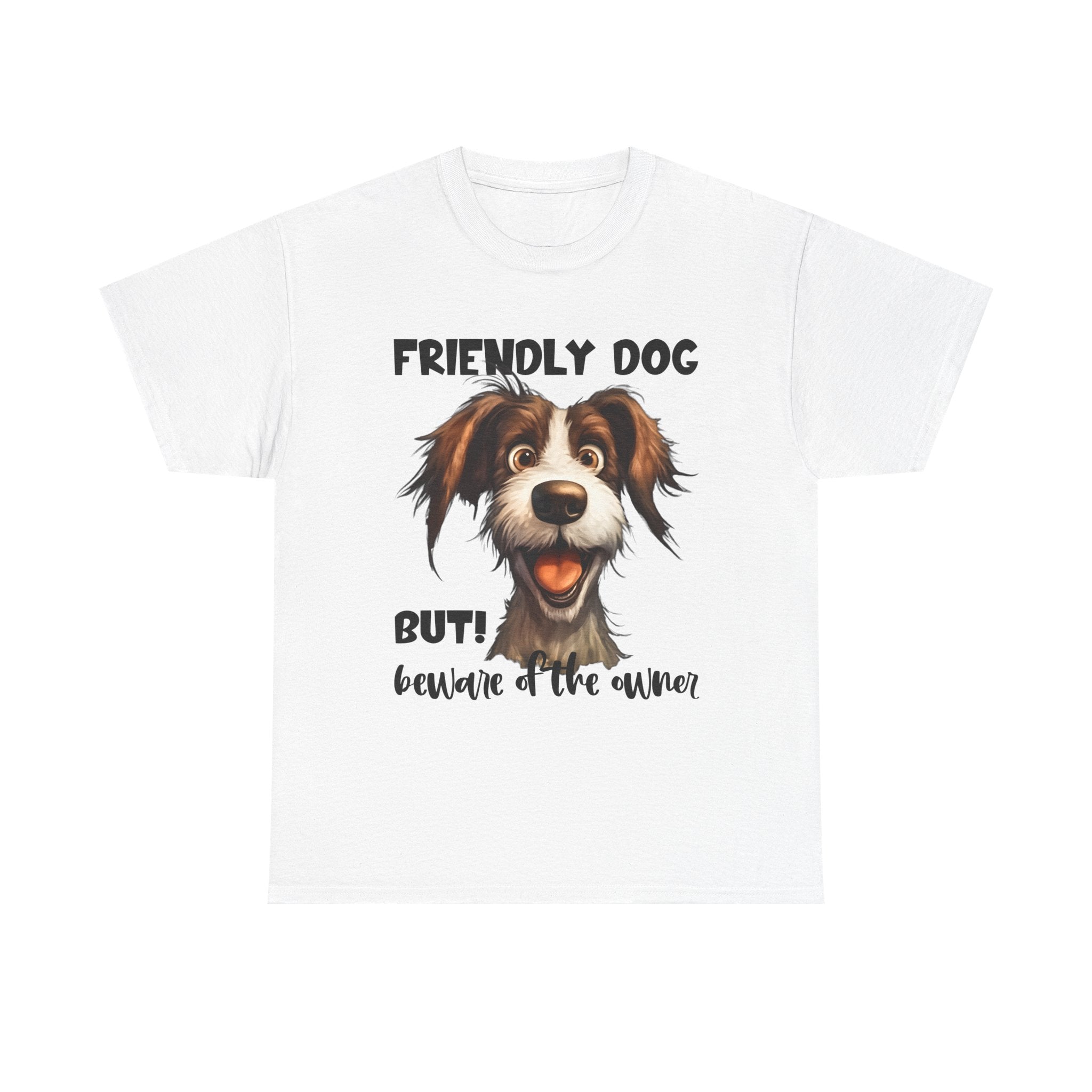 Friendly Dog Unisex Tee - Perfect for Pet Lovers, Gifts for Dog Owners, Casual Wear, Birthday Gifts, Dog-Themed Apparel