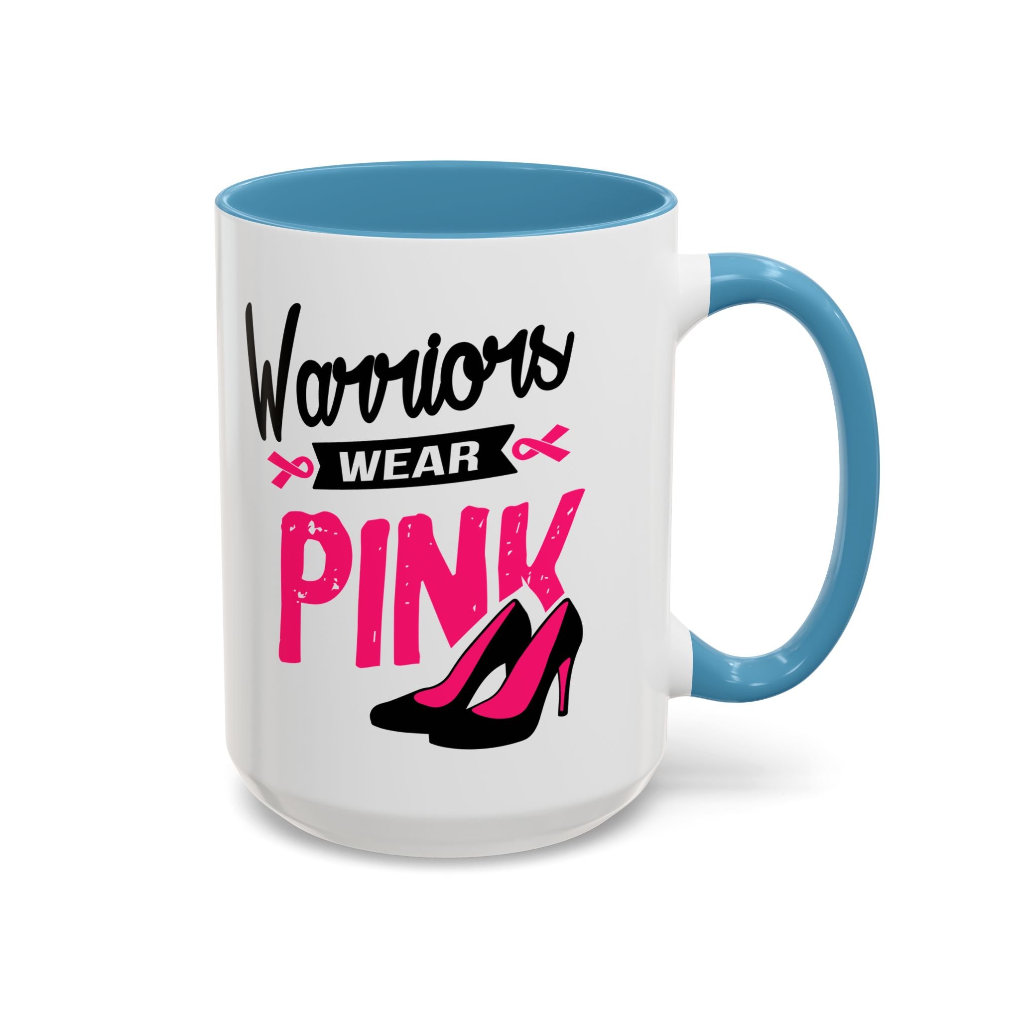 Breast Cancer Awareness Coffee Mug, Inspirational Gift, Warrior Mug, Pink Ribbon Awareness, Supportive Beverage Cup