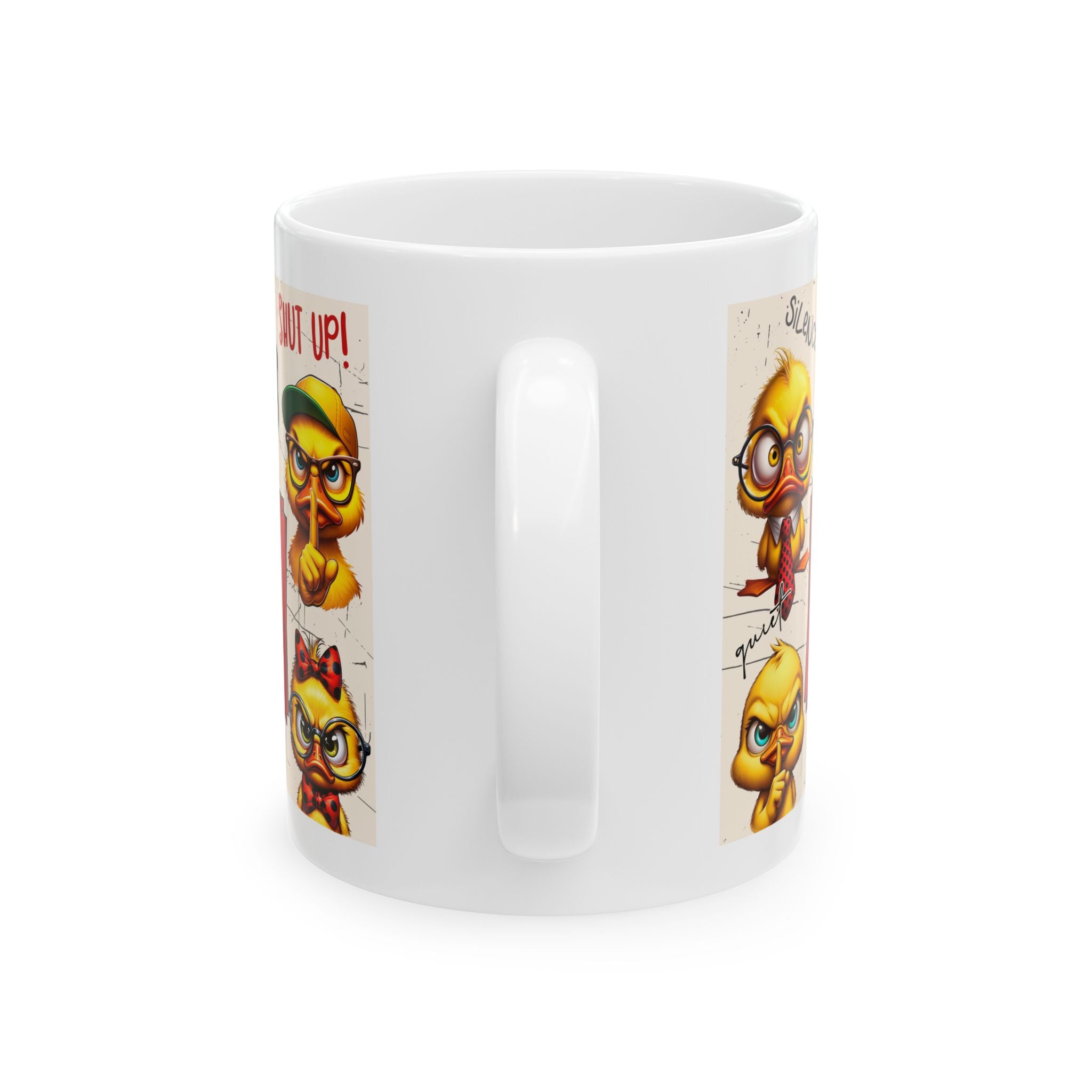 Funny coffee Mug - Shut Up Ducks, Quirky Coffee Cup, Gift for Bird Lovers, Humor Mug, sarcasm