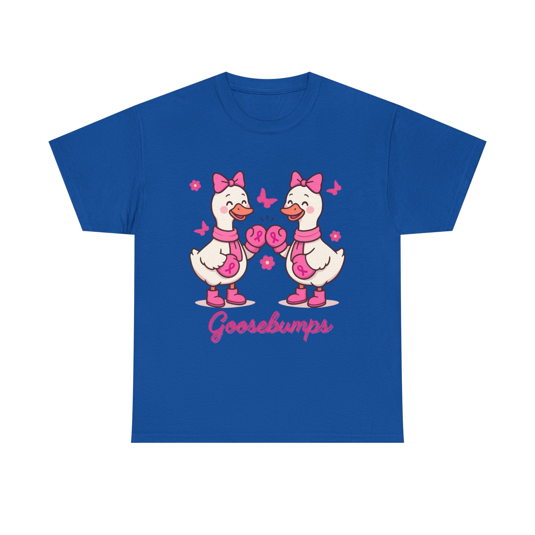 Cancer awareness Goosebumps Unisex Cotton Tee for Animal Lovers, Gift for Friends, Casual Wear,