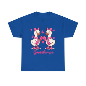 Cancer awareness Goosebumps Unisex Cotton Tee for Animal Lovers, Gift for Friends, Casual Wear,