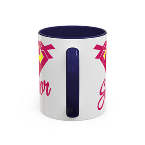 Survivor Mug 11oz & 15oz | Cancer Awareness, Motivational Gift, Empowerment, Superhero Theme, Unique Coffee Cup