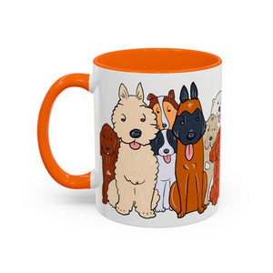 Cute Dog Breed Accent Coffee Mug, Pet Lover Gift, Canine Mug, Gifts for Dog Owners, Puppy Lover Mug