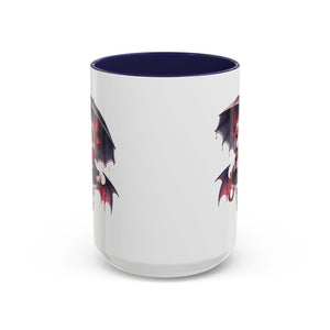 Gothic vampire girl  horror art Accent Coffee Mug (11, 15oz)