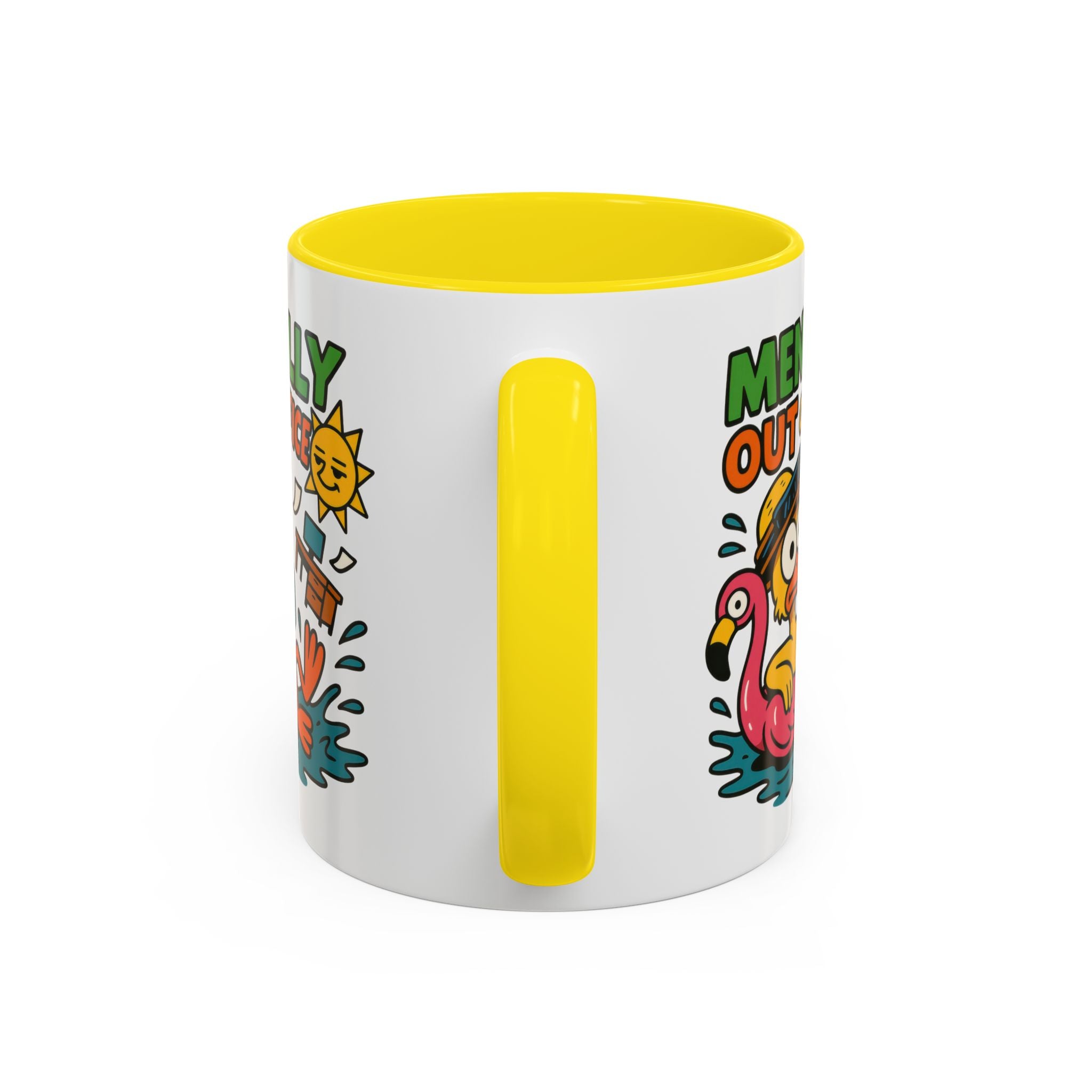 Fun Summer Coffee Mug, Quirky Gift for Beach Lovers, Office Humor Mug, Relaxation, Vacation, Cute Animal Design