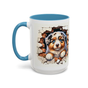 Cute Puppy Accent Coffee Mug - Perfect Gift for Dog Lovers, Unique Pet Lover Mug, Mother’s Day, Birthday, Home Decor