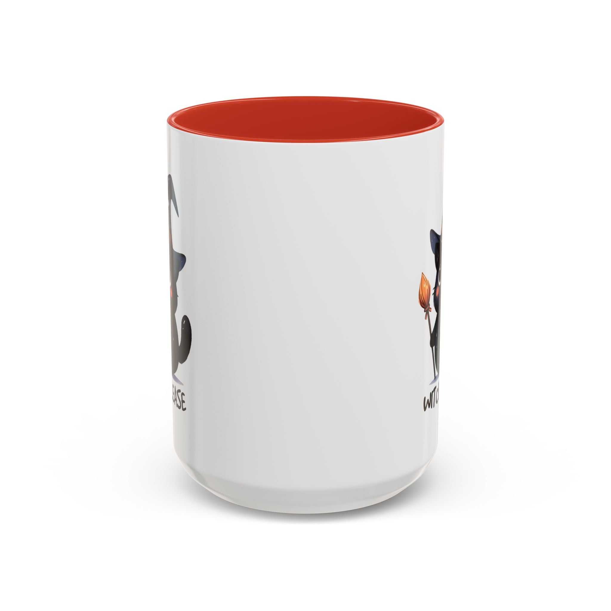 Cute Witch Cat Coffee Mug - Perfect for Halloween, Cat Lover Gift, Witch Please Design, Black Cat Mug, Cozy Drinkware