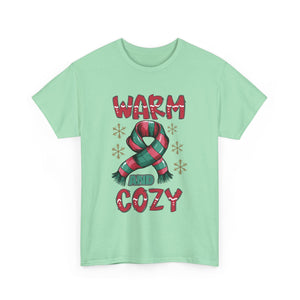christmas warm and cozy Unisex Heavy Cotton Tee men women