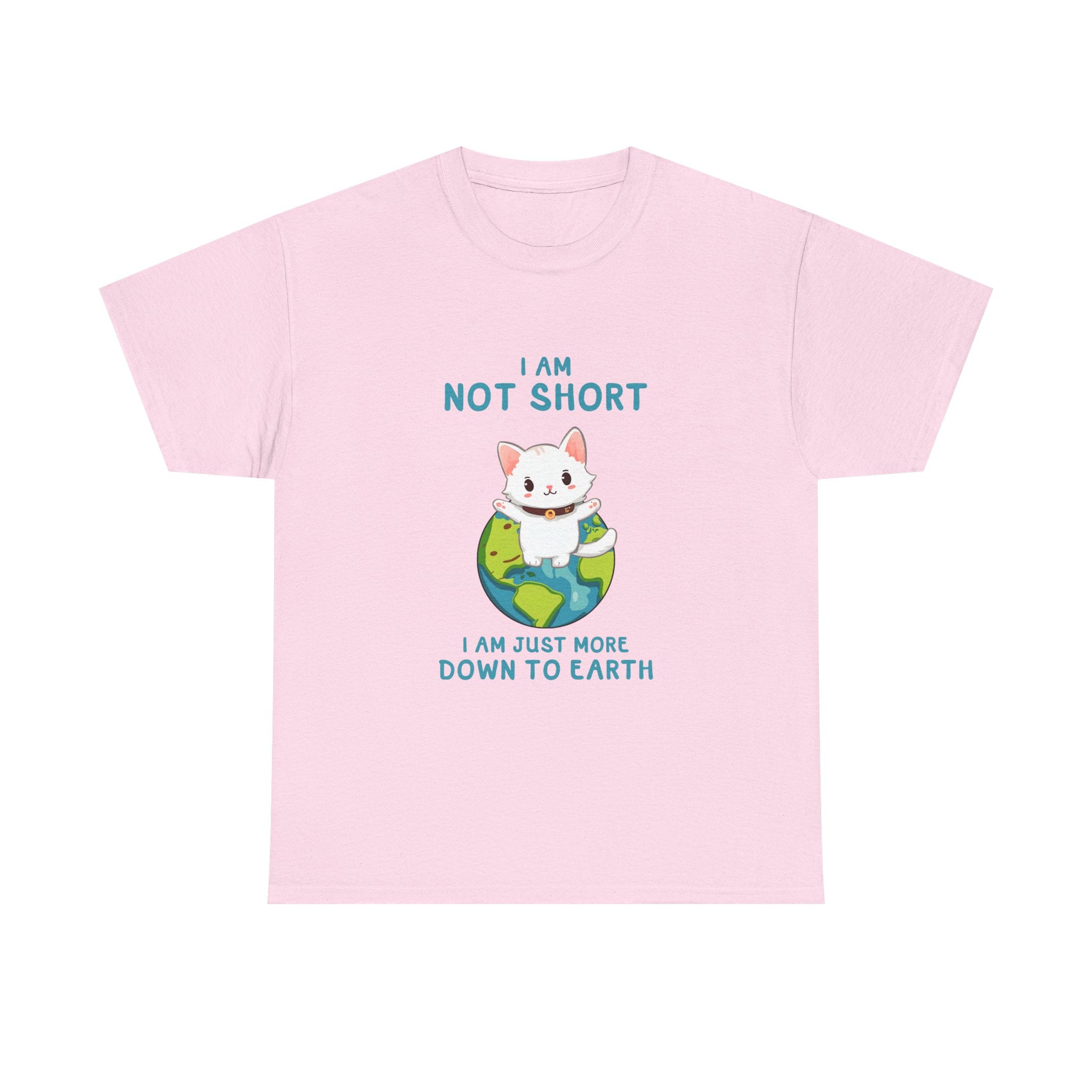 Cute Cat Earth T-Shirt, Funny Tee  Gift for Cat Lovers, Short Awareness Message, Casual Wear, Animal Lover Apparel