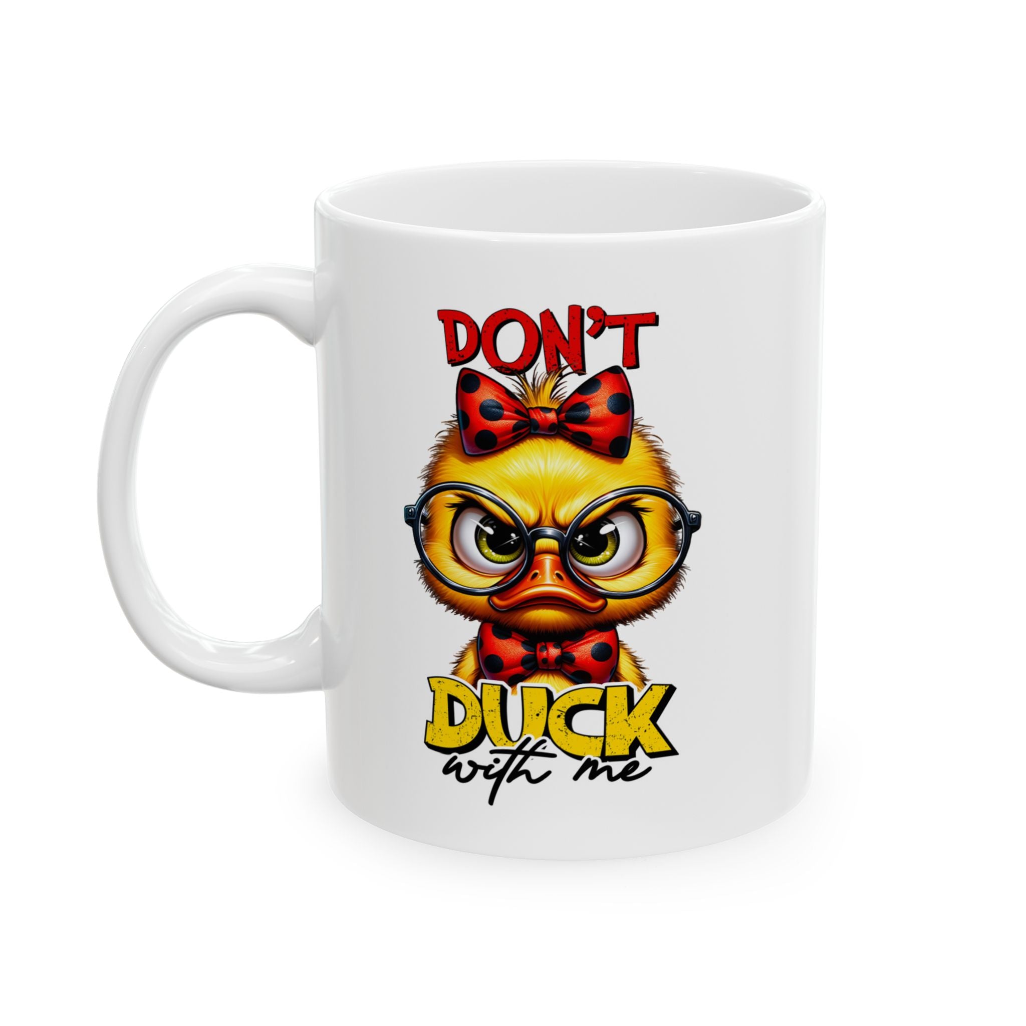 funny duck attitude sarcasm coffee Mug for Coffee Lovers, Quirky Gift for Friends, Office Humor, Don't Talk to Me, Birthday Present