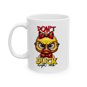 funny duck attitude sarcasm coffee Mug for Coffee Lovers, Quirky Gift for Friends, Office Humor, Don't Talk to Me, Birthday Present