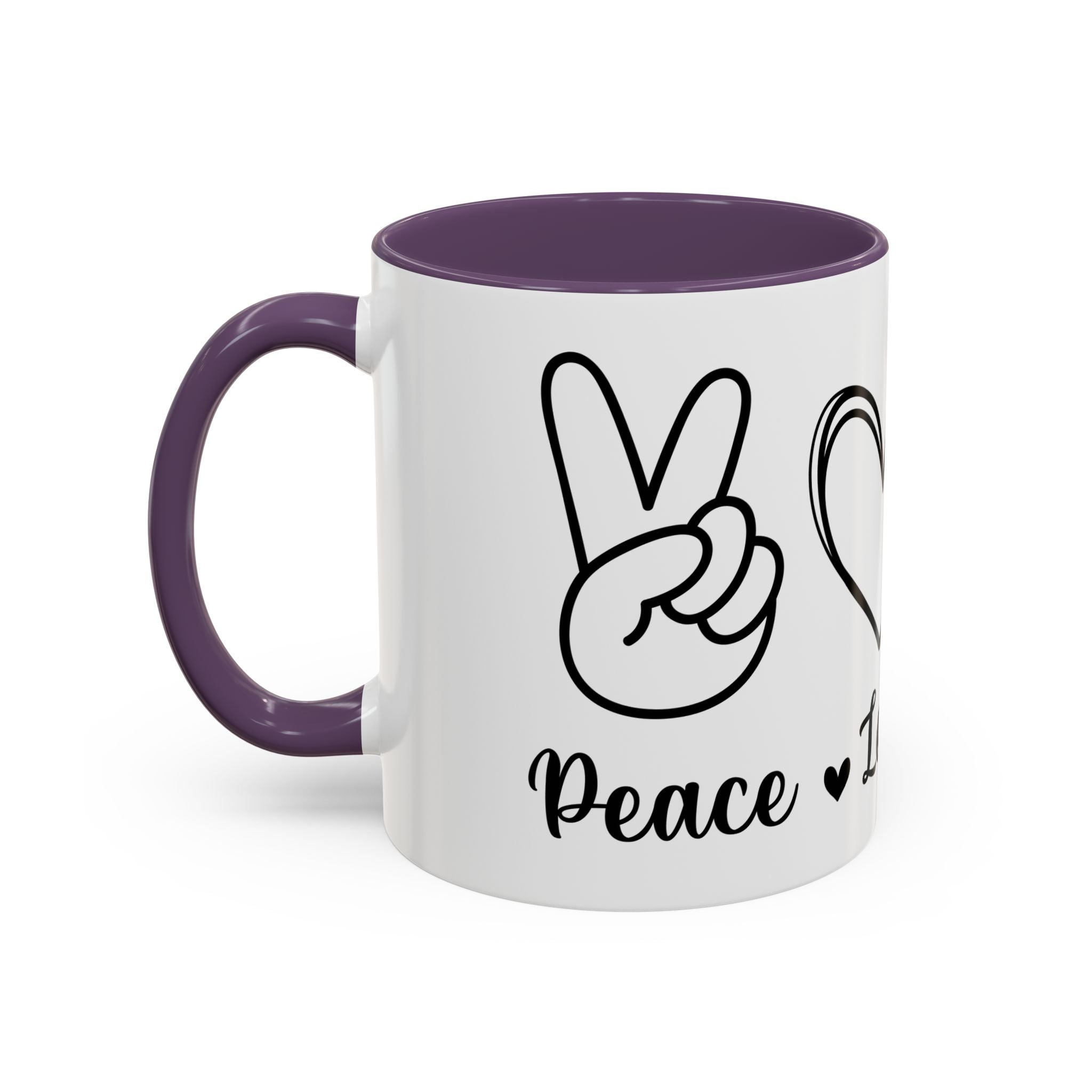 peace love coffee Accent Coffee Mug (11, 15oz)