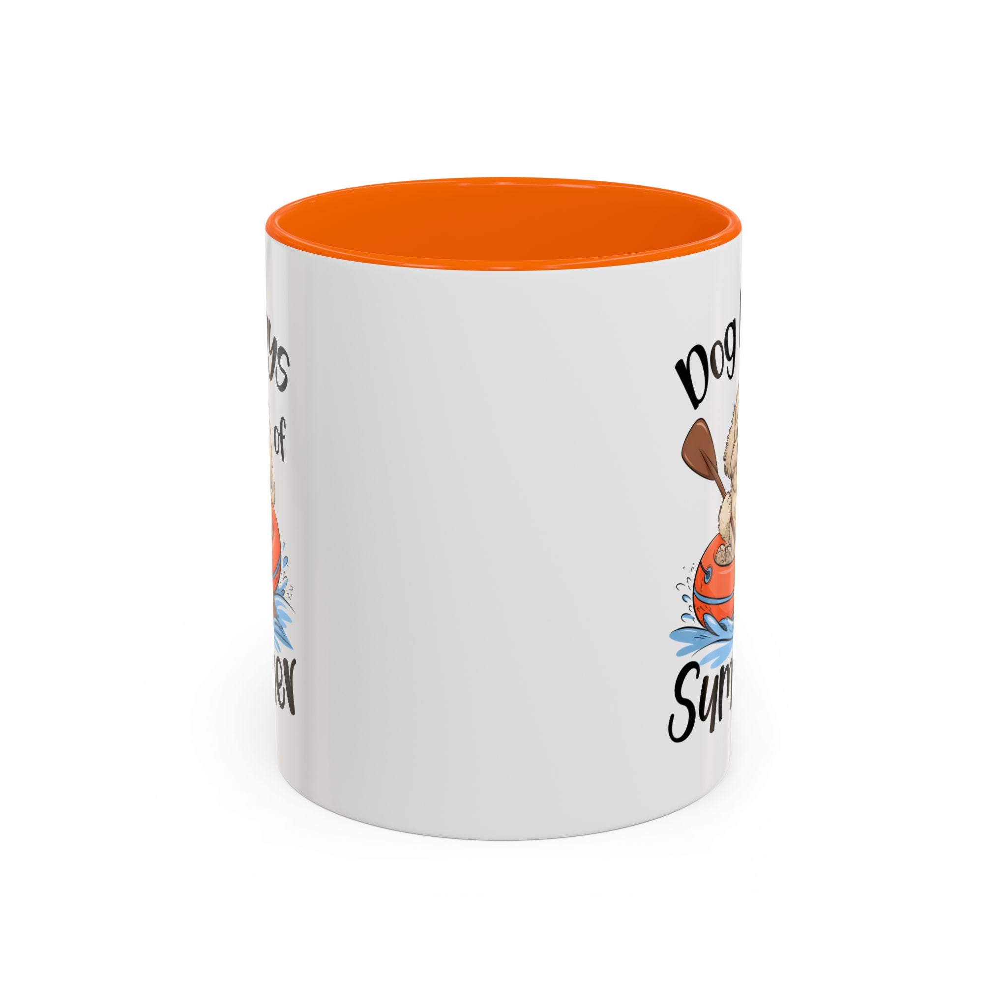 Dog Days of Summer Coffee Mug, Cute Dog Mug, Pet Lover Gift, Summer Vibes, Beach Decor, Fun Pet Cup, Canoeing Dog Design