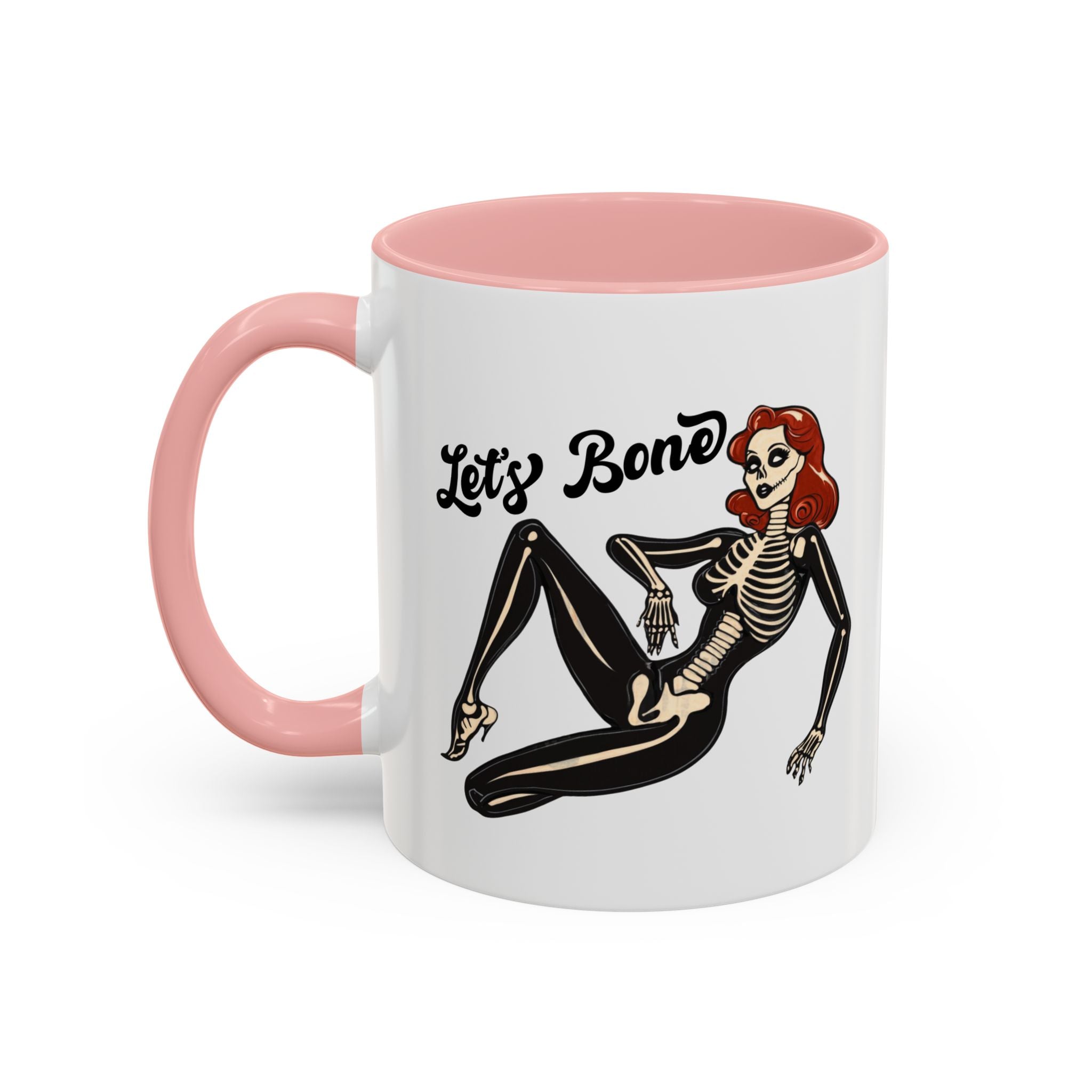 Spooky Skeleton Mug - Let's Bone, Halloween Gift, Gothic Coffee Cup, Unique Home Decor, Fun Drinkware