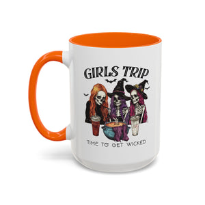 Wicked Girls Trip Coffee Mug, Halloween Gift, Spooky Vibes, Friends Gatherings, Witchy Decor, Fun Drinking Mug