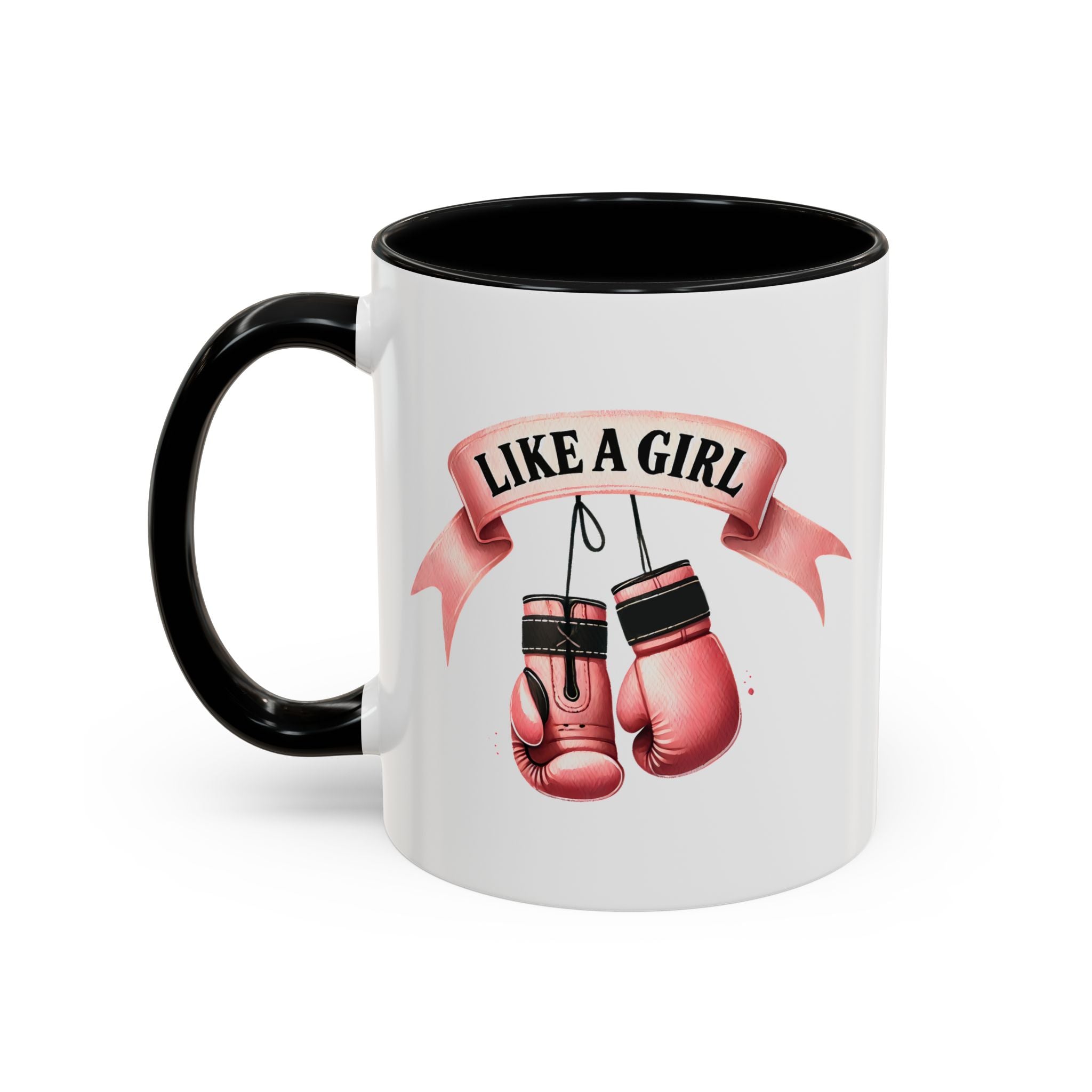 Boxing Motivation Coffee Mug | Like a Girl | Empowerment Gift, Sports Mug, Inspirational Gift, Fitness Accessory, Coffee Lover