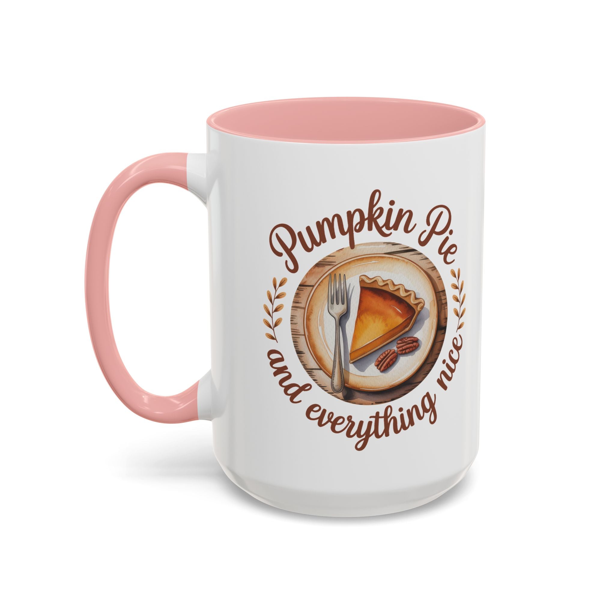 Pumpkin Pie Accent Coffee Mug - Perfect for Fall and Thanksgiving Warmth