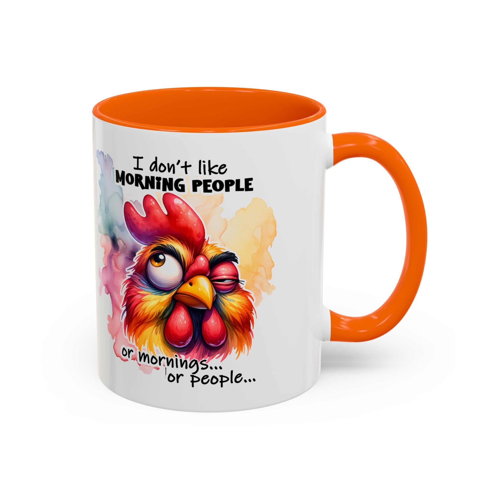 Funny Morning Coffee Mug, Rooster Mug, Gift for Coffee Lovers, Morning People, Humor Mug for Friends