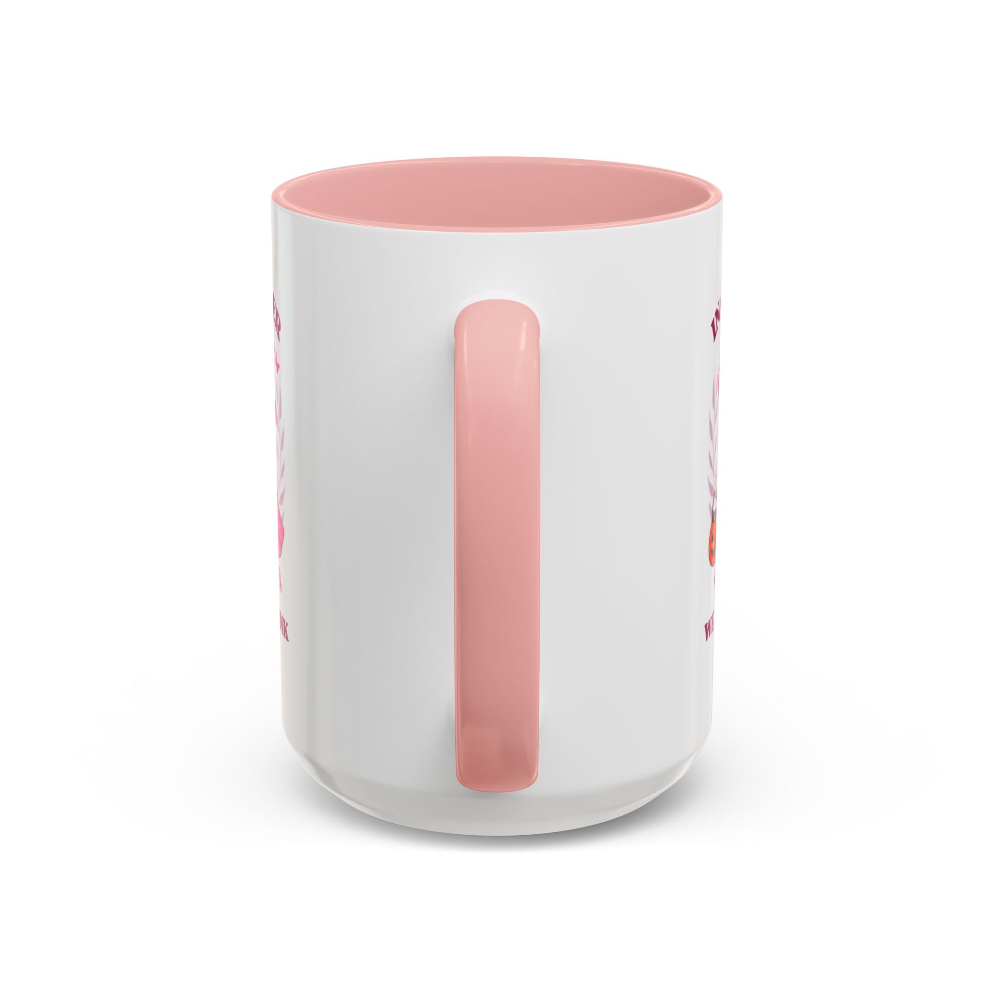 Halloween Breast Cancer Awareness Coffee Mug | October 2023 Gift, Pink Ribbon Mug, Spooky Coffee Cup, Cute Duck Mug, Fall Decor