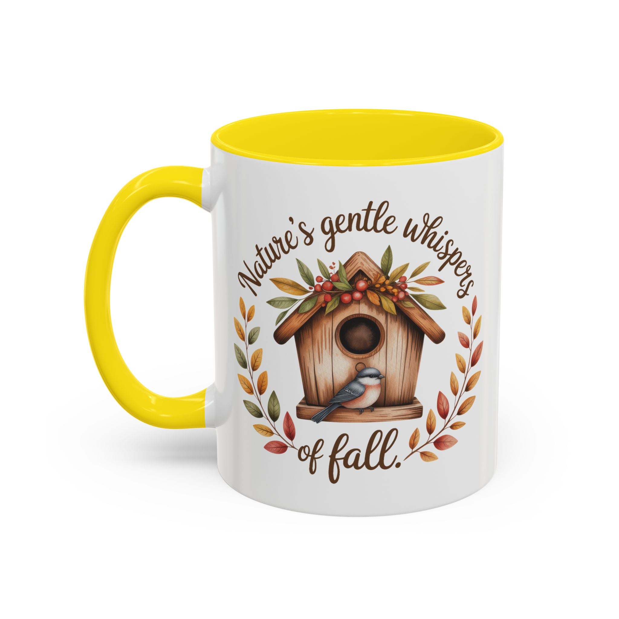 Nature's Gentle Whispers Fall Coffee Mug nature lovers cup