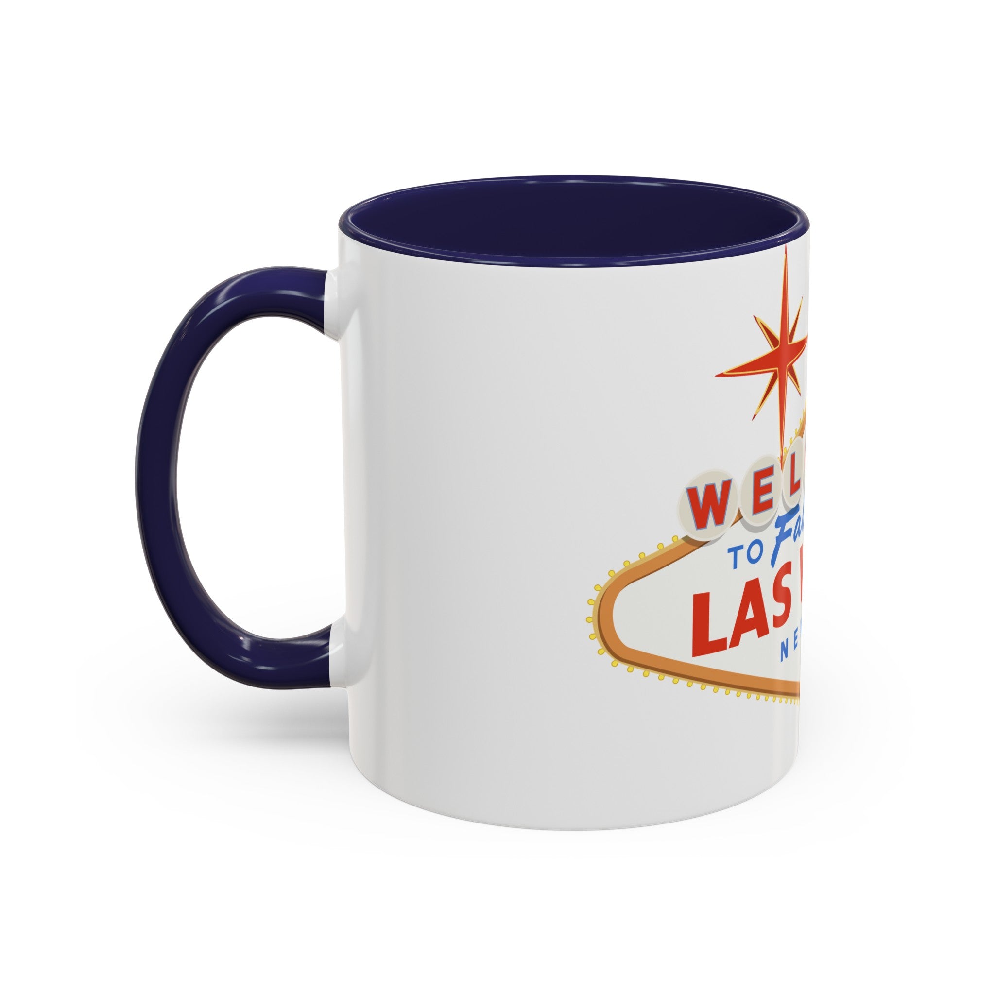 Las vegas sign Accent Coffee Mug (11, 15oz) by the x m world