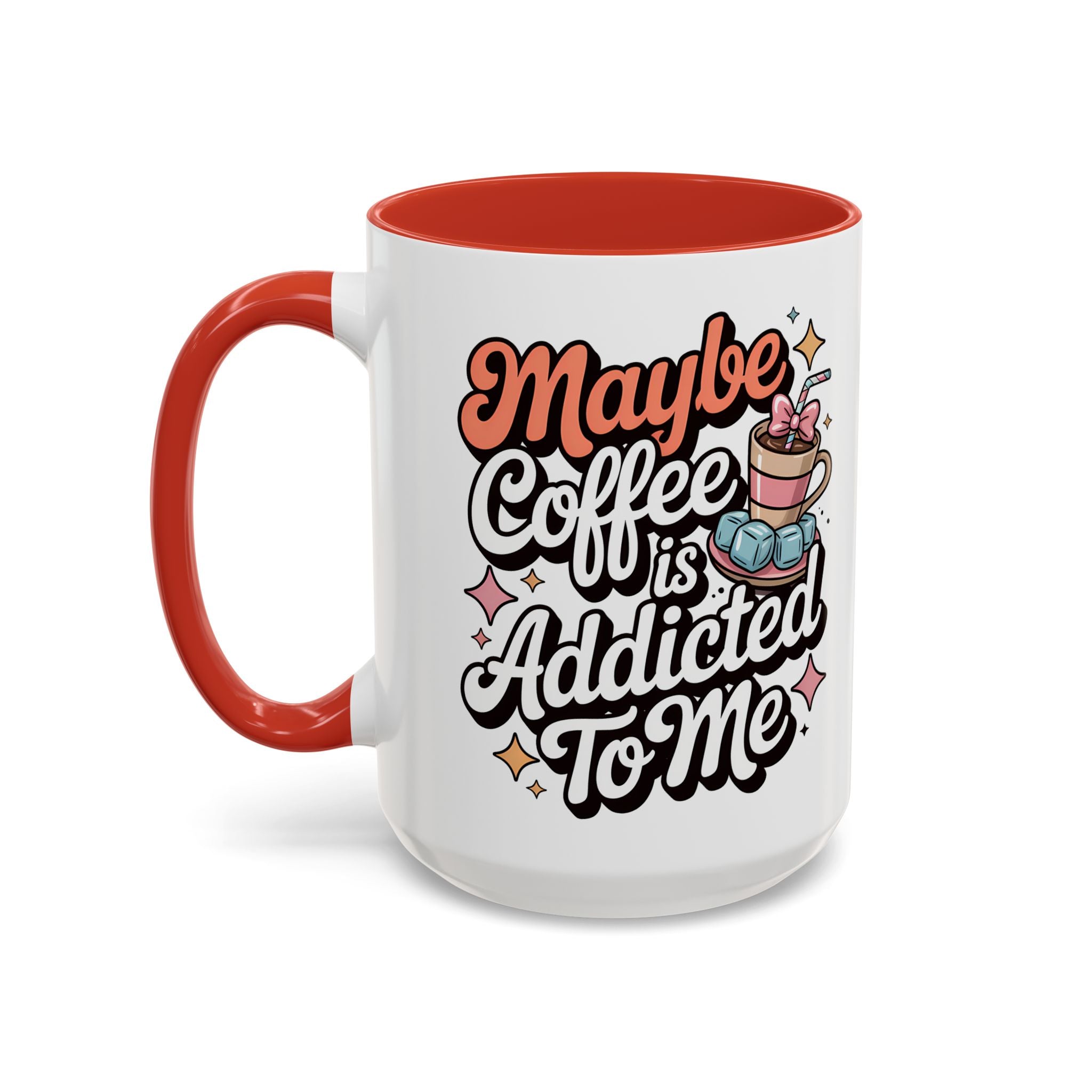 Coffee Addict Accent Mug - Fun Design for Coffee Lovers