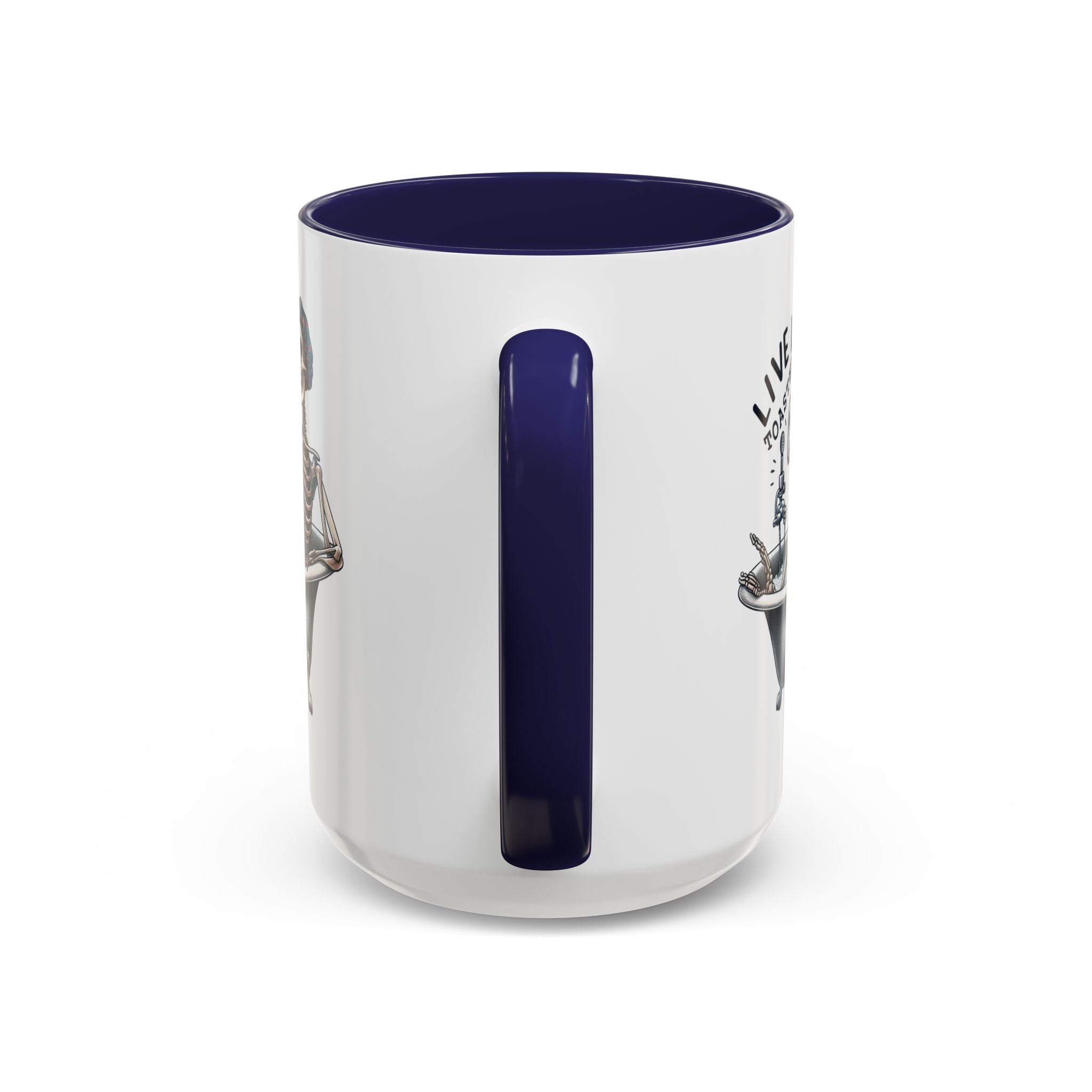 Skeleton Bath Time Coffee Mug, Live Laugh Roast & Relax Skeleton Mug, Funny Gift for Halloween, Quirky Kitchen Decor, Unique Coffee Cup
