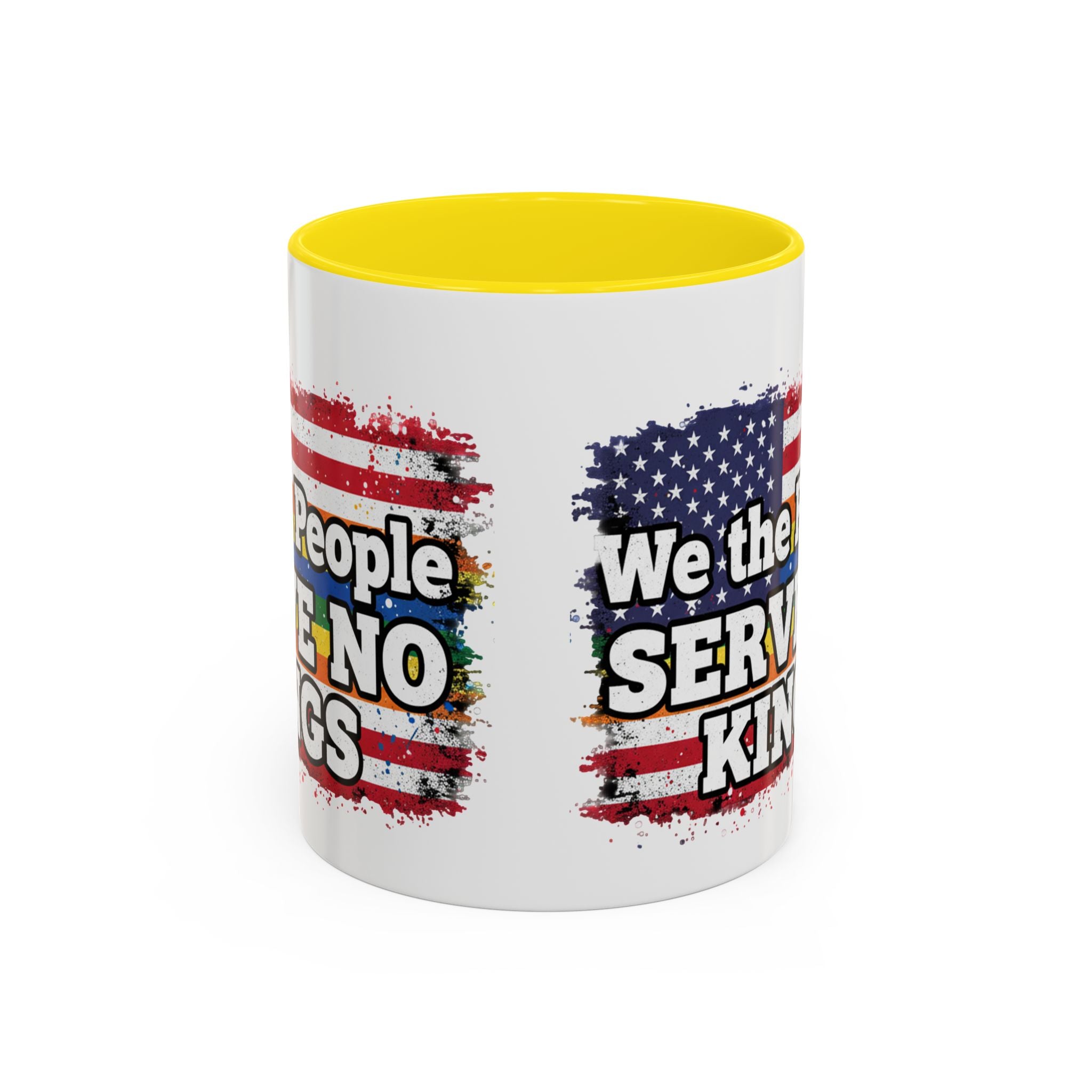 Patriotic Coffee Mug – "We the People Serve No Kings"