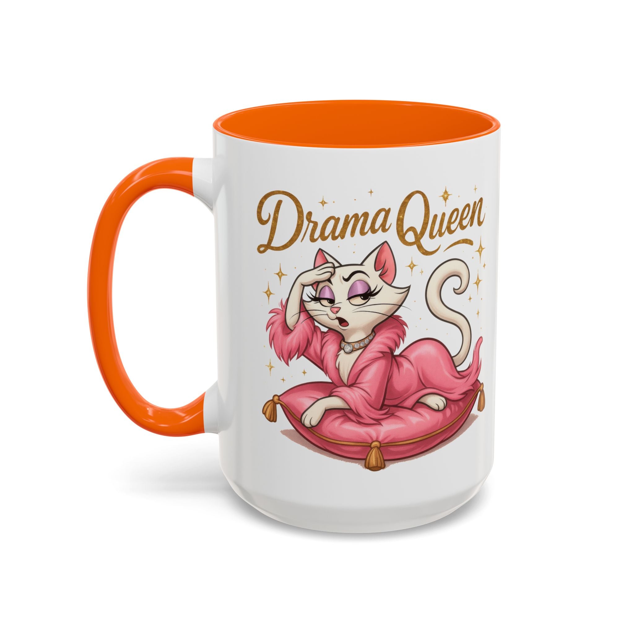 Drama Queen Coffee Mug - Fun Gift for Cat Lovers, Unique Mug for Tea or Coffee, Perfect for Birthdays, Mother's Day & Housewarming