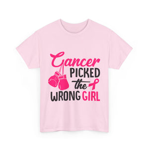 Empowering Cancer Awareness Tee, Inspirational T-Shirt, Unisex Cotton Tee for Fighters, Gift for Cancer Survivors, Supportive Apparel