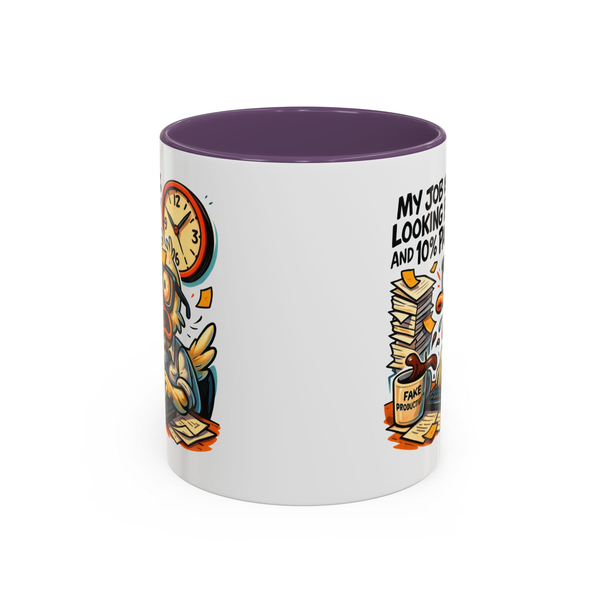 Funny Office Duck Coffee Mug | Perfect Gift for Office Workers, Desk Jokes, Humor, Funny Barista Mug, Creative Gift Idea