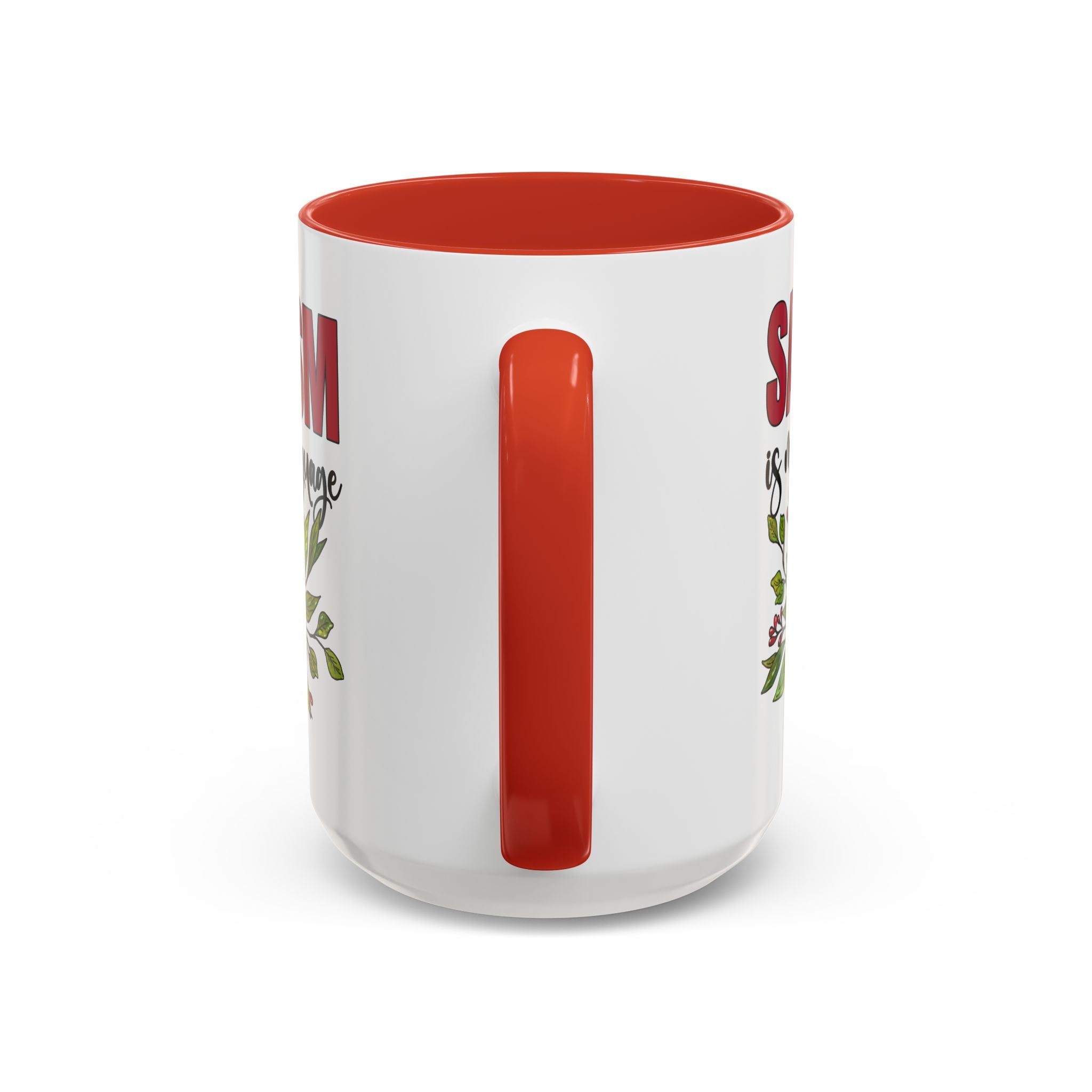 Sarcasm Floral Accent Coffee Mug - 11oz & 15oz funny