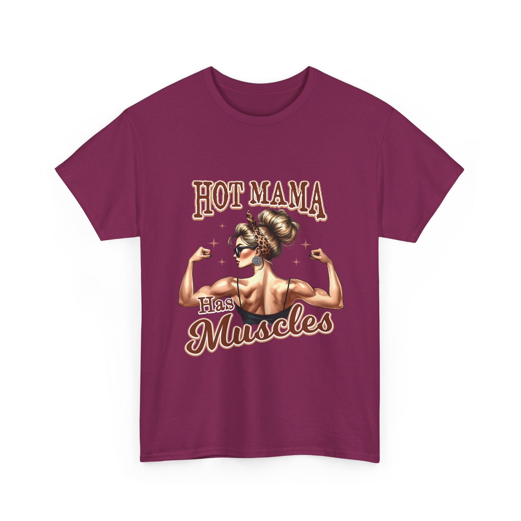 Muscle Mama Tee: Empowering Unisex Cotton Shirt, Gift for Moms, Fitness Lovers, Workout Apparel, Birthday, Mother's Day