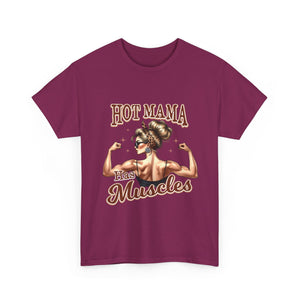 Muscle Mama Tee: Empowering Unisex Cotton Shirt, Gift for Moms, Fitness Lovers, Workout Apparel, Birthday, Mother's Day