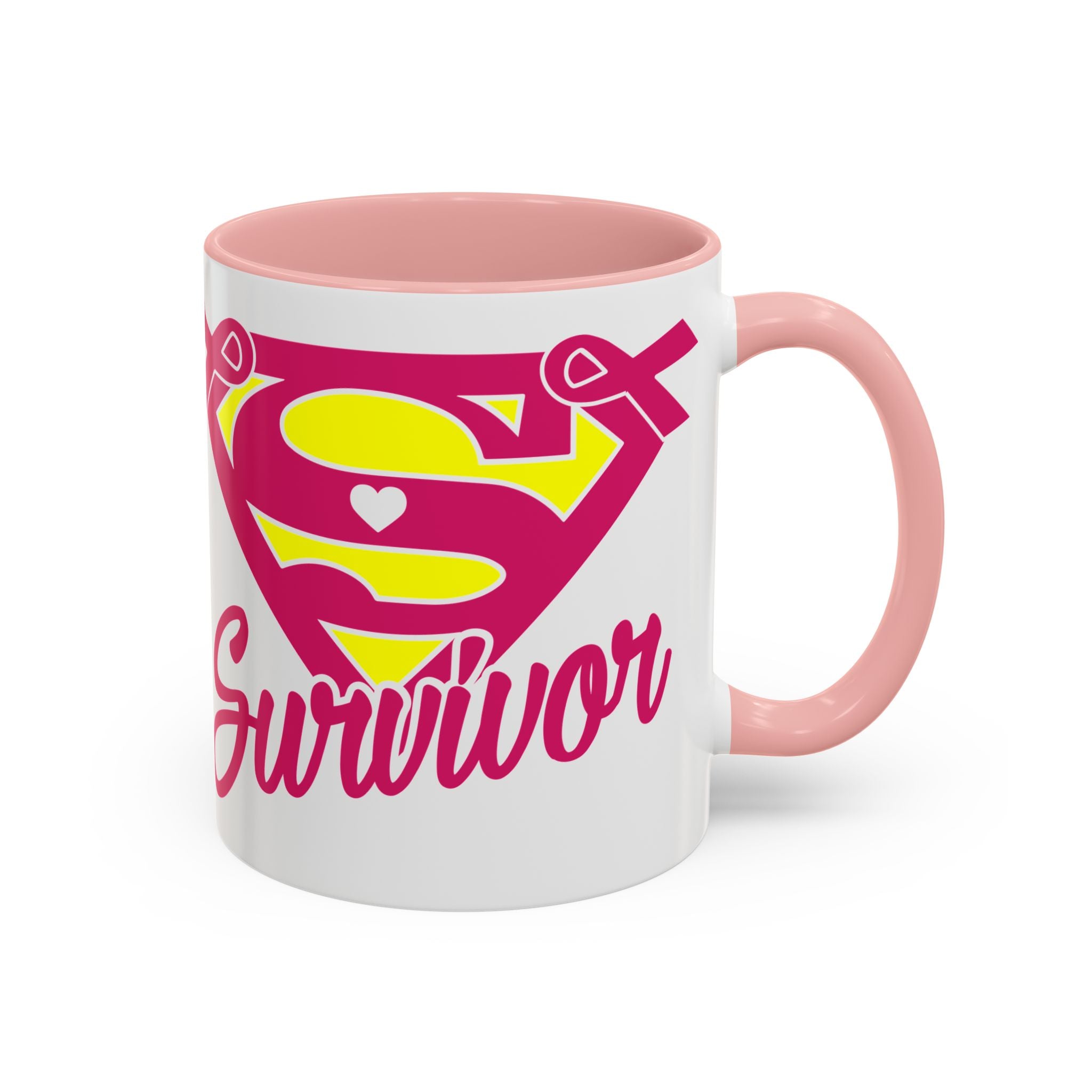Survivor Mug 11oz & 15oz | Cancer Awareness, Motivational Gift, Empowerment, Superhero Theme, Unique Coffee Cup