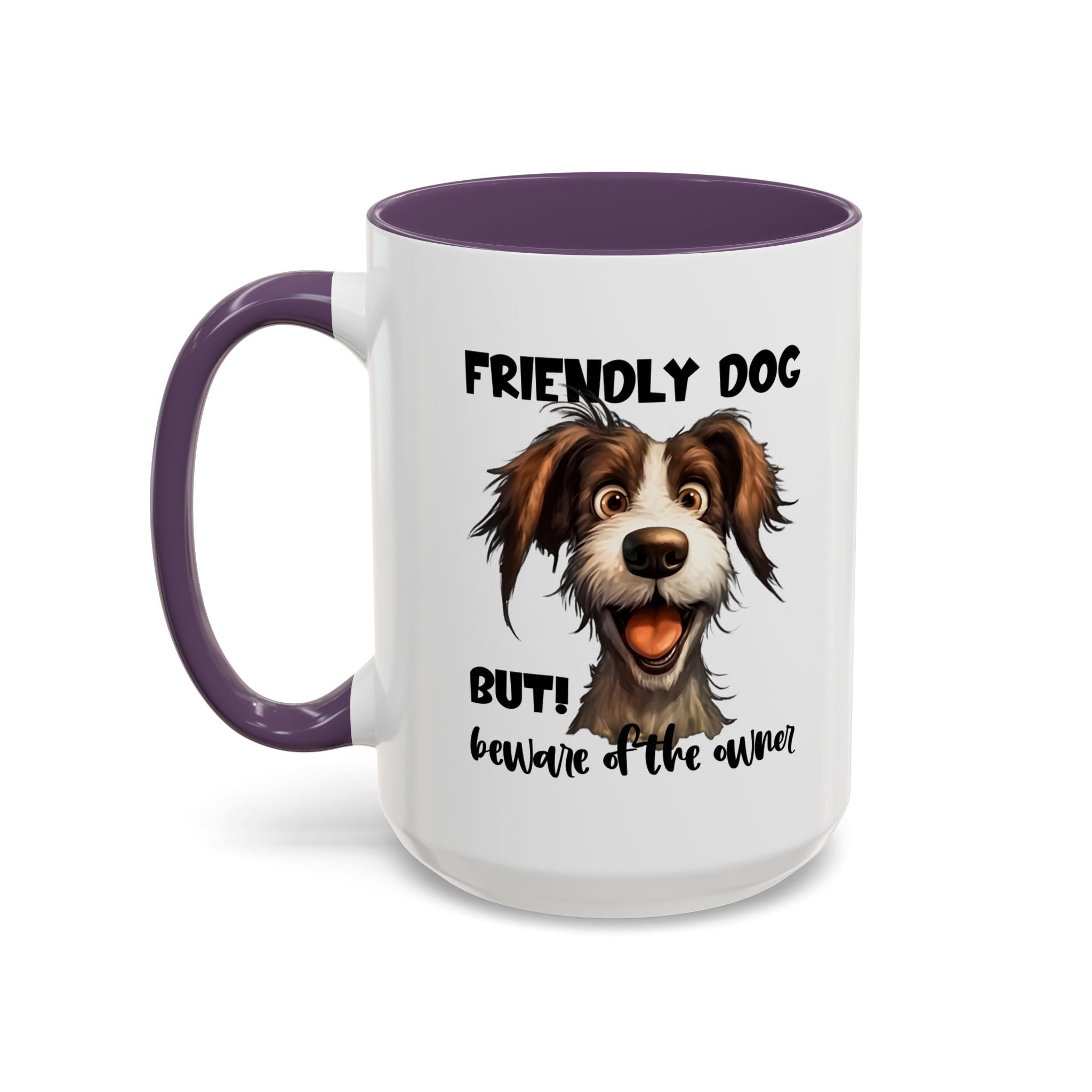 Friendly Dog Owner Mug, Dog Lover Gift, Funny Coffee Cup, Pet Owner Humor, Animal Lover Present, Holiday Gift for Dog Lovers