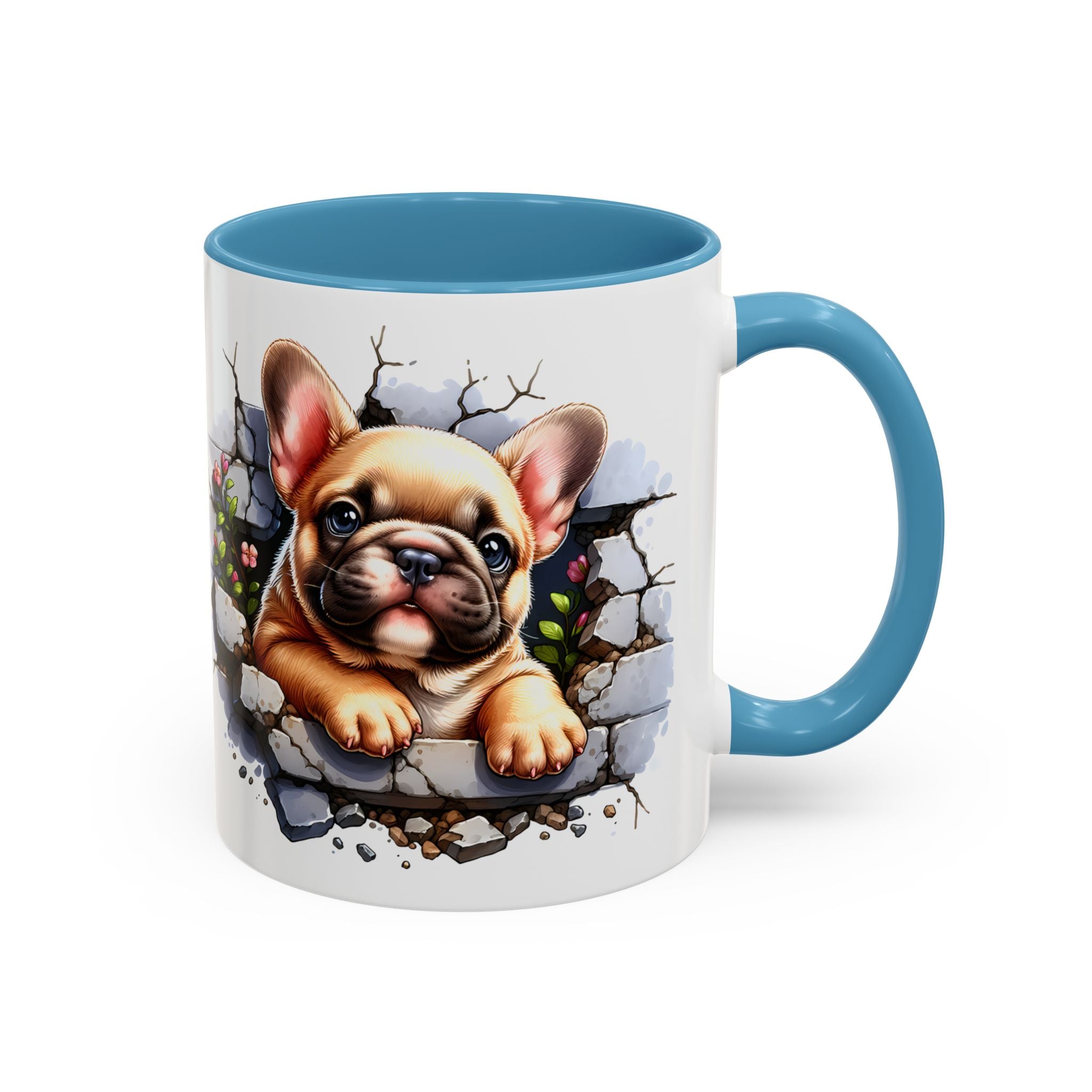 Charming Dog-Themed Coffee Mug, Perfect for Pet Lovers, Gift for Dog Owners, Cute French Bulldog Art, Ideal for Birthdays and Holidays