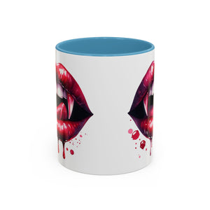 Gothic Vampire Teeth Coffee Mug – Perfect for Halloween, Spooky Occasions, Gift for Horror Lovers, Unique Accent Cup