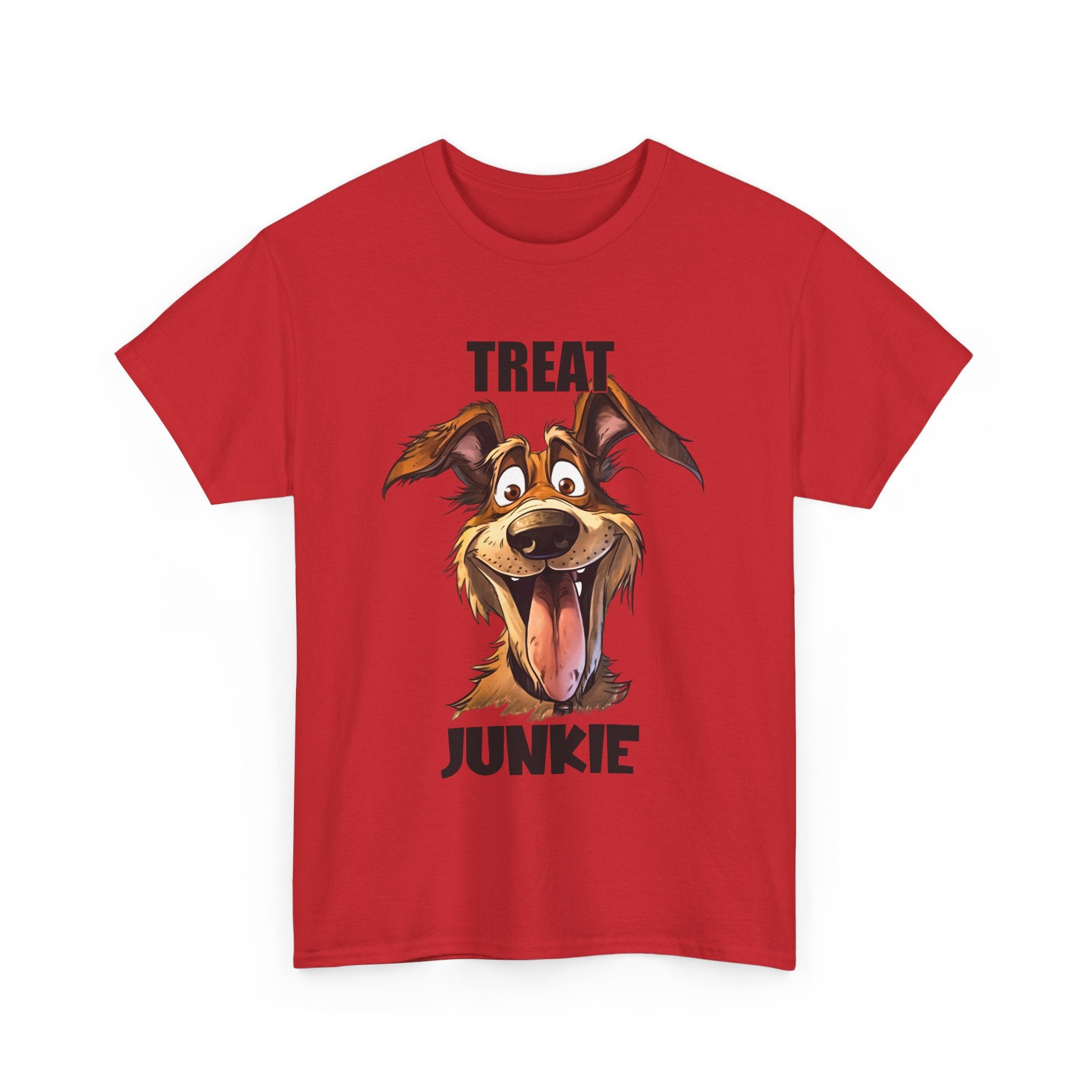 Dog Lovers Treat Junkie Tee, Unisex Dog T-Shirt, Pet Owner Gift, Funny Dog Shirt, Animal Lover Apparel, Dog Enthusiast Gift