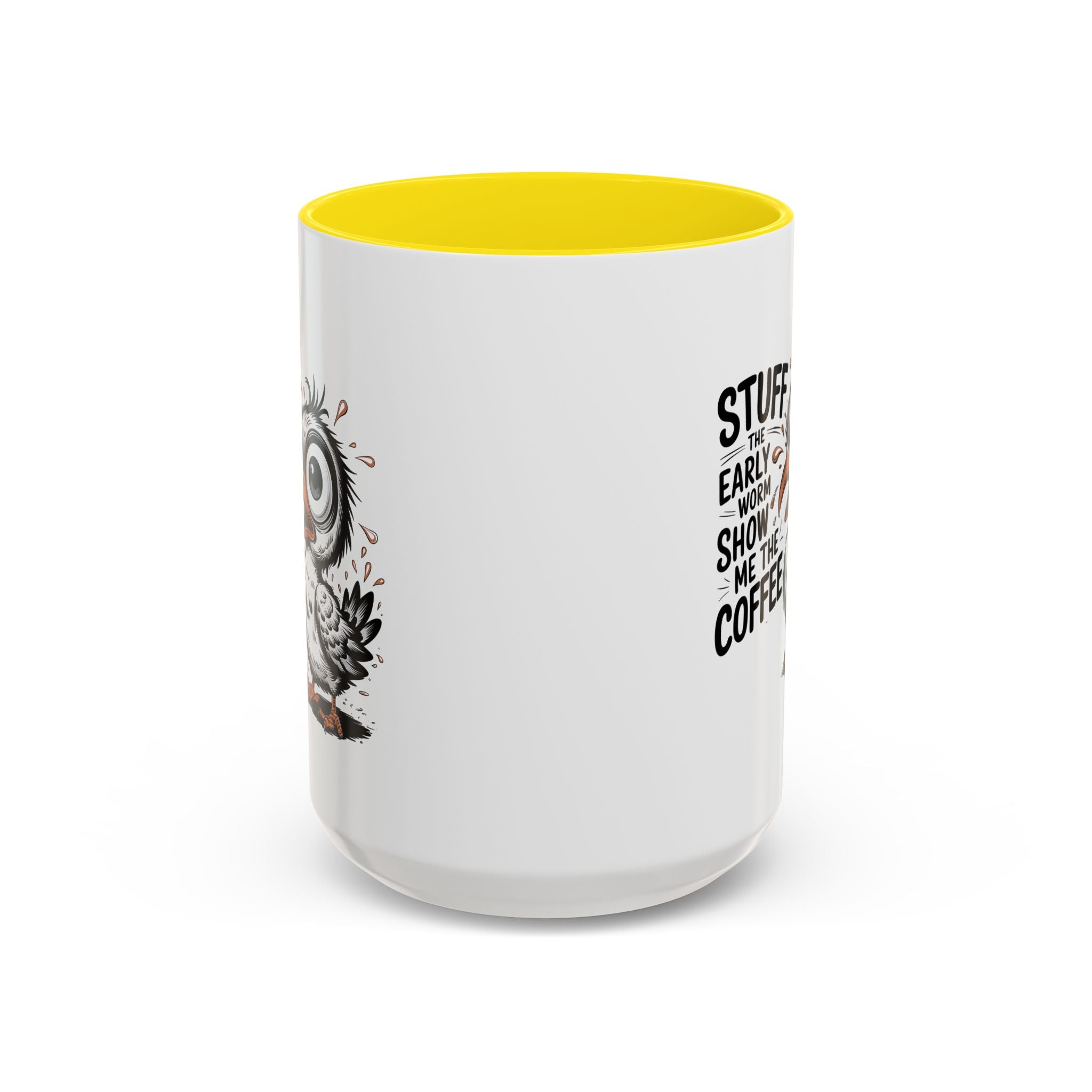 Quirky Coffee Mug with Owl Design | Gift for Coffee Lovers, Unique Office Mug, Fun Morning Coffee Cup, Bird-Themed Mug, Early Bird Gift