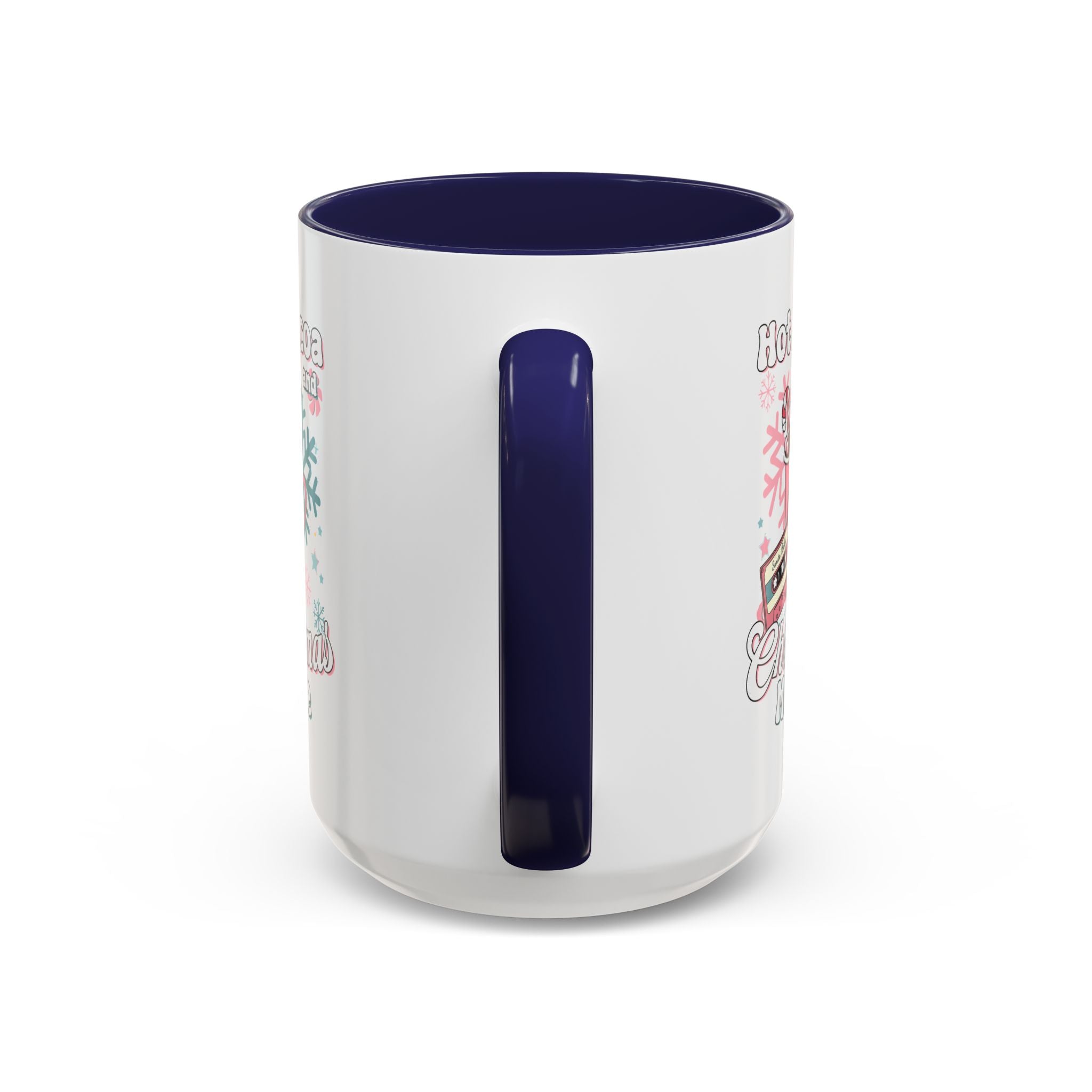 Hot Cocoa & Christmas Movie Mug, Cozy Holiday Cup, Winter Gift, Festive Beverage Container, Cute Coffee Mug