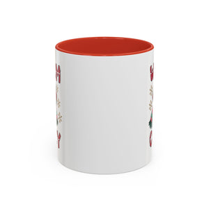 Warm & Cozy Holiday Accent Coffee Mug - Perfect for Winter Mornings, Christmas Gifts, Hot Beverage Lovers, Seasonal Decor, Cozy Vibes