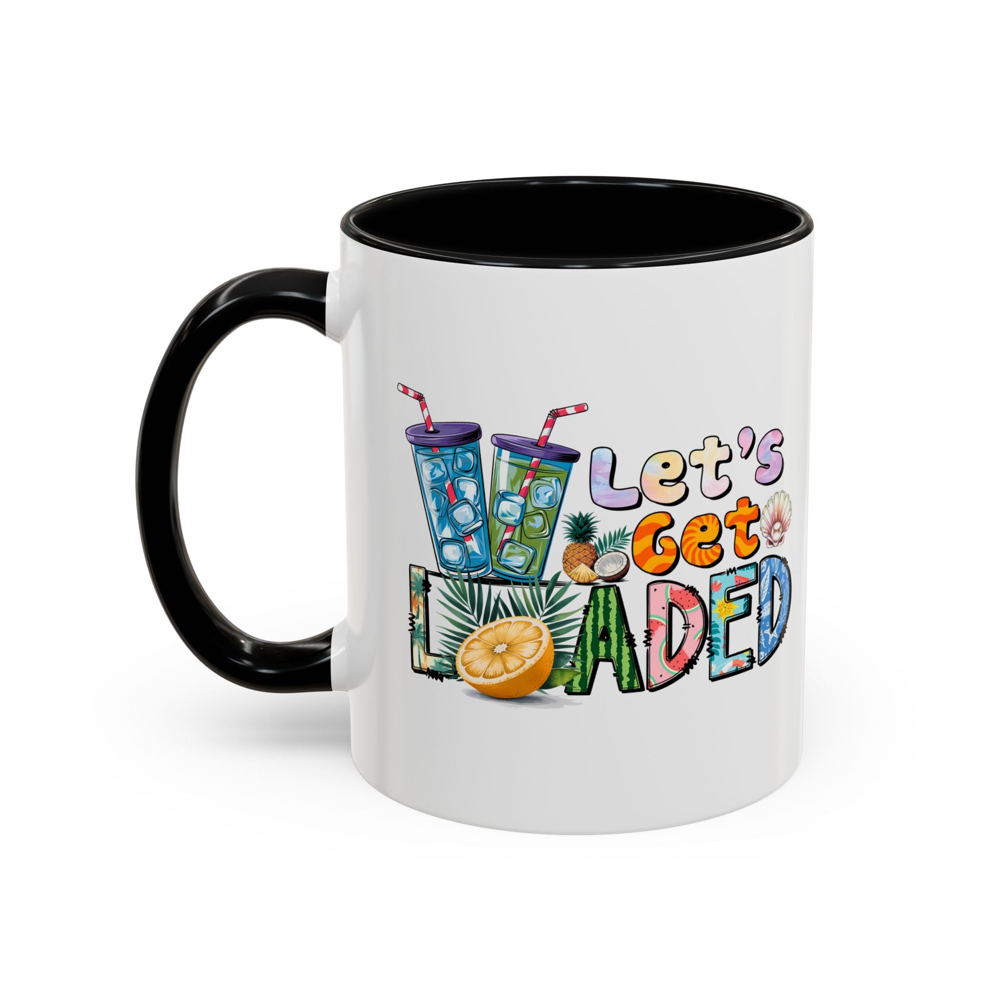 Colorful 'Let's Get Loaded' Coffee Mug - Fun Drinkware for Parties & Gatherings
