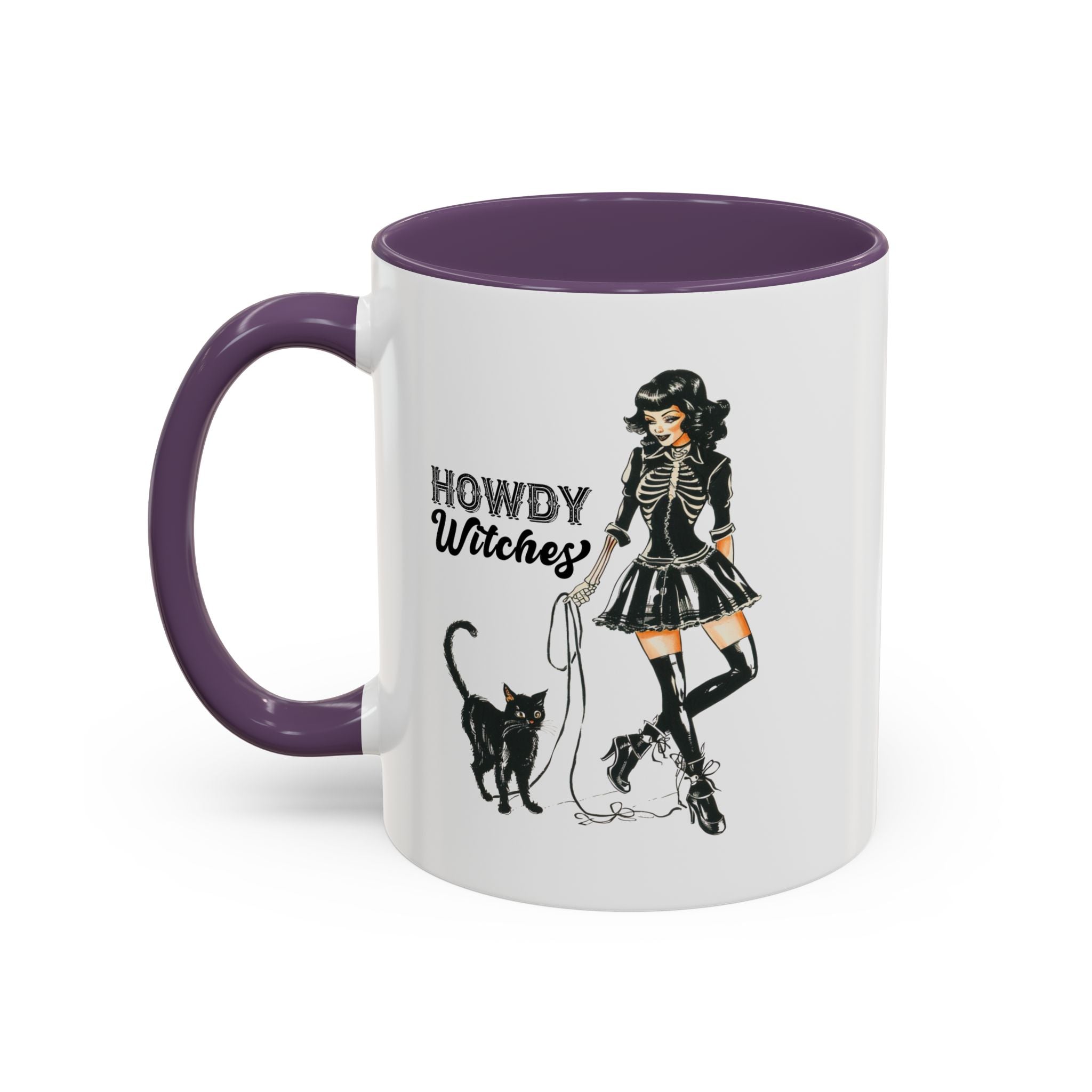 Spooky Cat Coffee Mug, Halloween Gifts, Witchy Home Decor, Black Cat Mug, Cozy Drinkware, Magical Kitchen Accessories