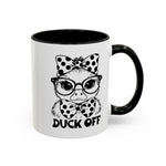 Duck off  Coffee Mug - Fun Gift for Bird Lovers, Birthday, Office Décor, Humorous Kitchenware, Unique Drinkware