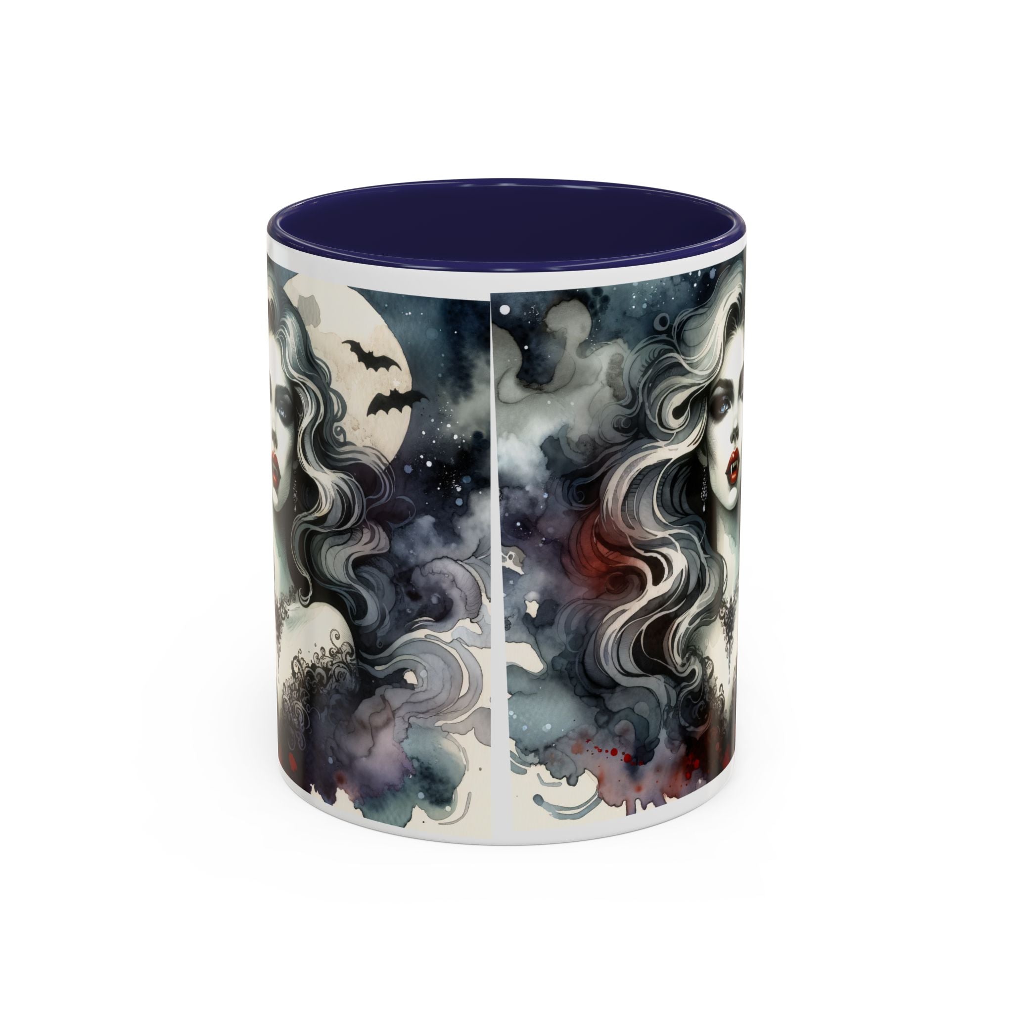 Gothic vampire Elegance Coffee Mug,  Halloween Decor, Dark Art Mug, Spooky Homeware