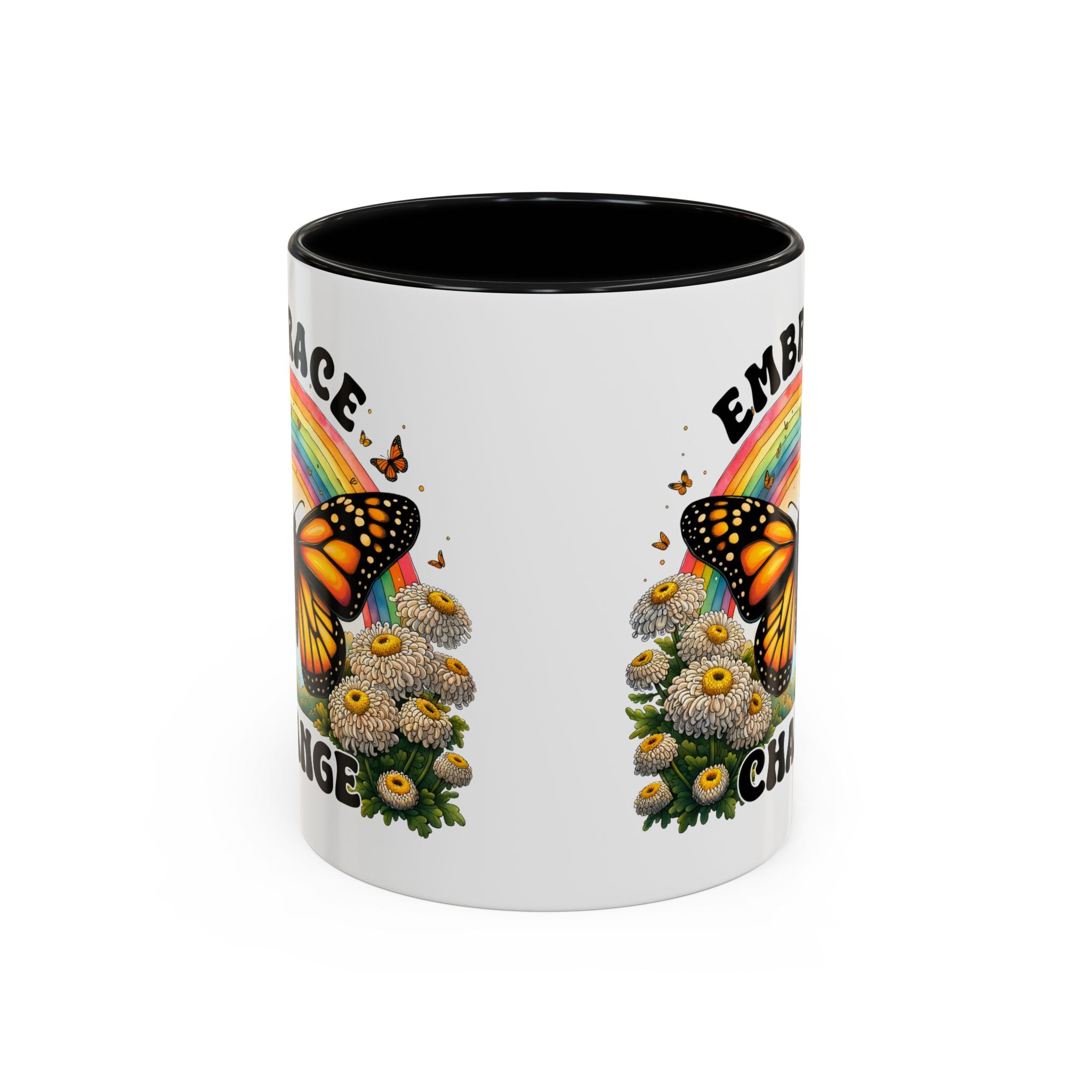 Embrace Change Butterfly Coffee Mug – Inspirational Gift for Nature Lovers